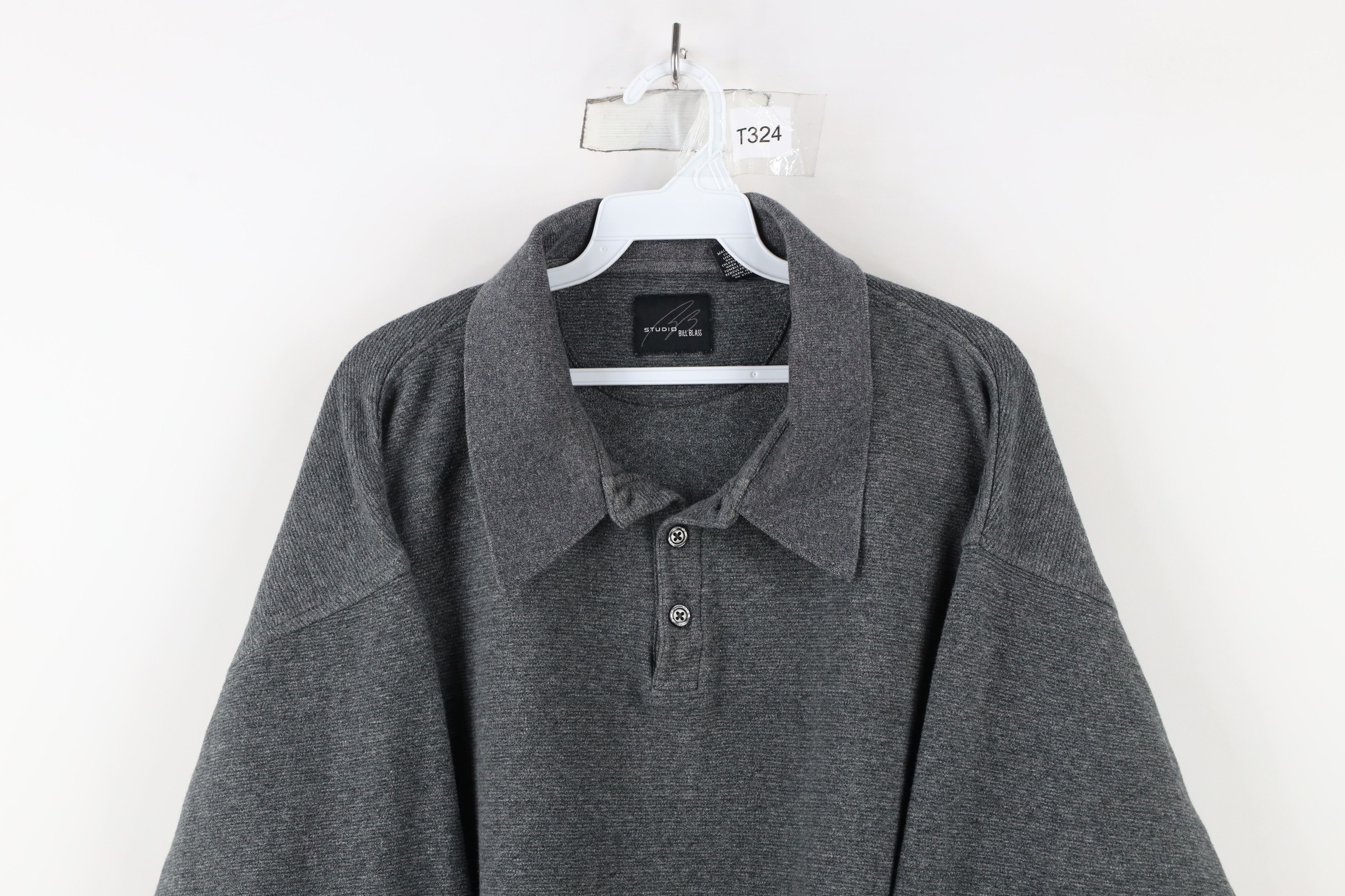 Vintage Vintage 90s Streetwear Heavy Long Sleeve Rugby Polo Shirt Size US XXL / EU 58 / 5 - 2 Thumbnail