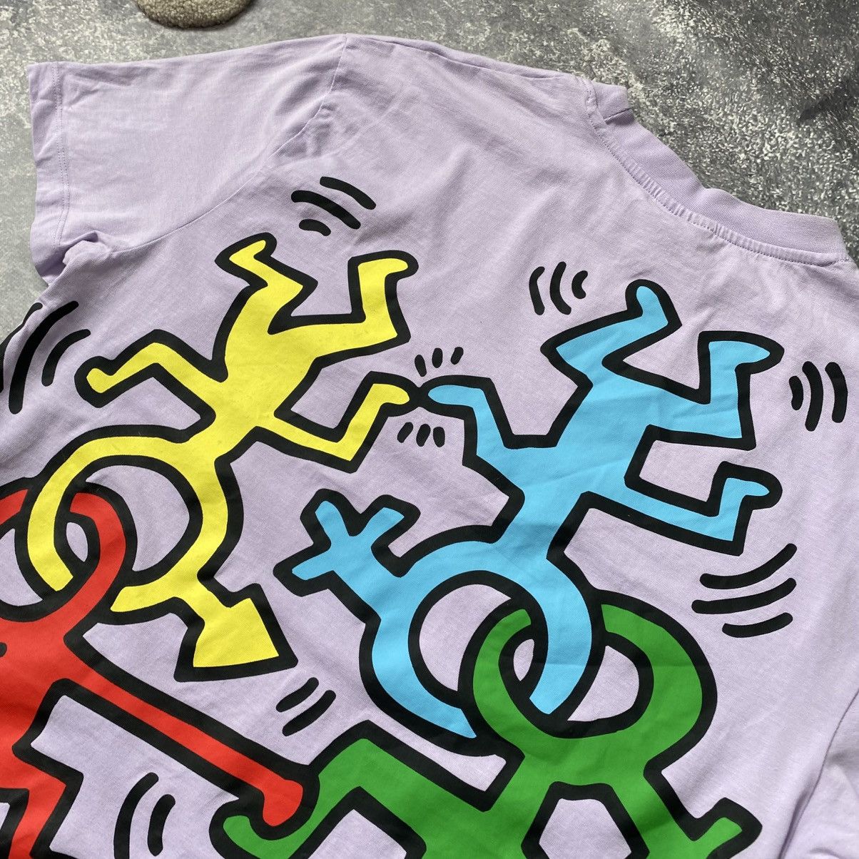 Keith Haring Designer Kaith Haring Big Logo luxury streetwear tee Size US M / EU 48-50 / 2 - 3 Thumbnail