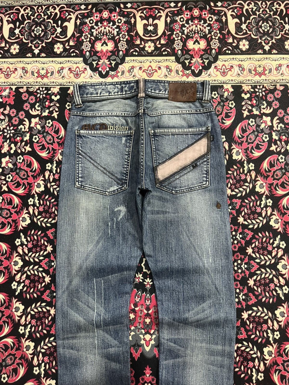 Japanese Brand Vintage Japanese Brand MCD Embroidered Slogan Sashiko Jeans Size US 30 / EU 46 - 8 Thumbnail