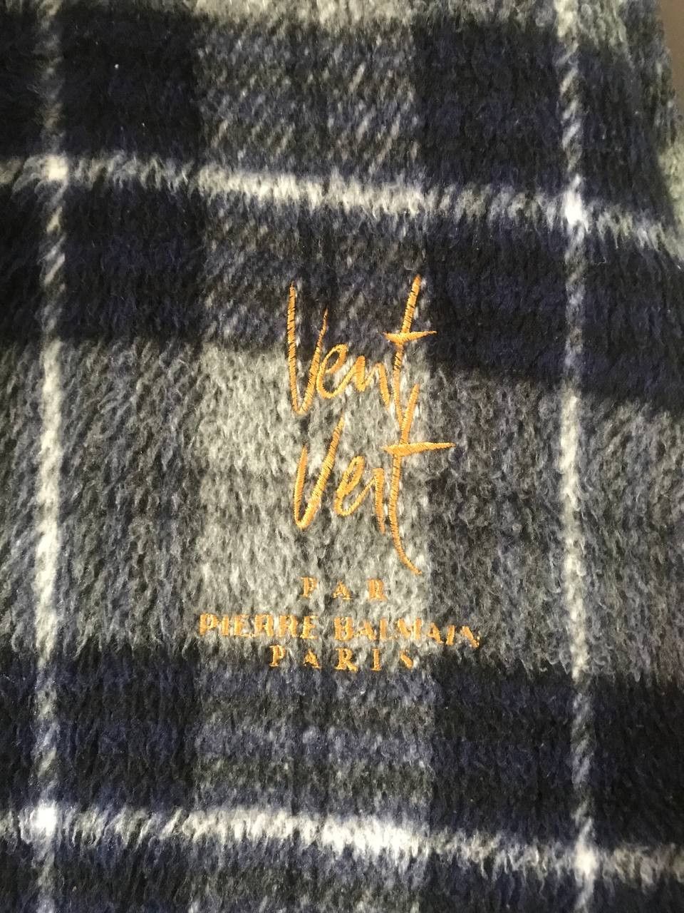Designer × Pierre Balmain Vintage Pierre Balmain Tartan Fleece Jacket Size US M / EU 48-50 / 2 - 2 Thumbnail