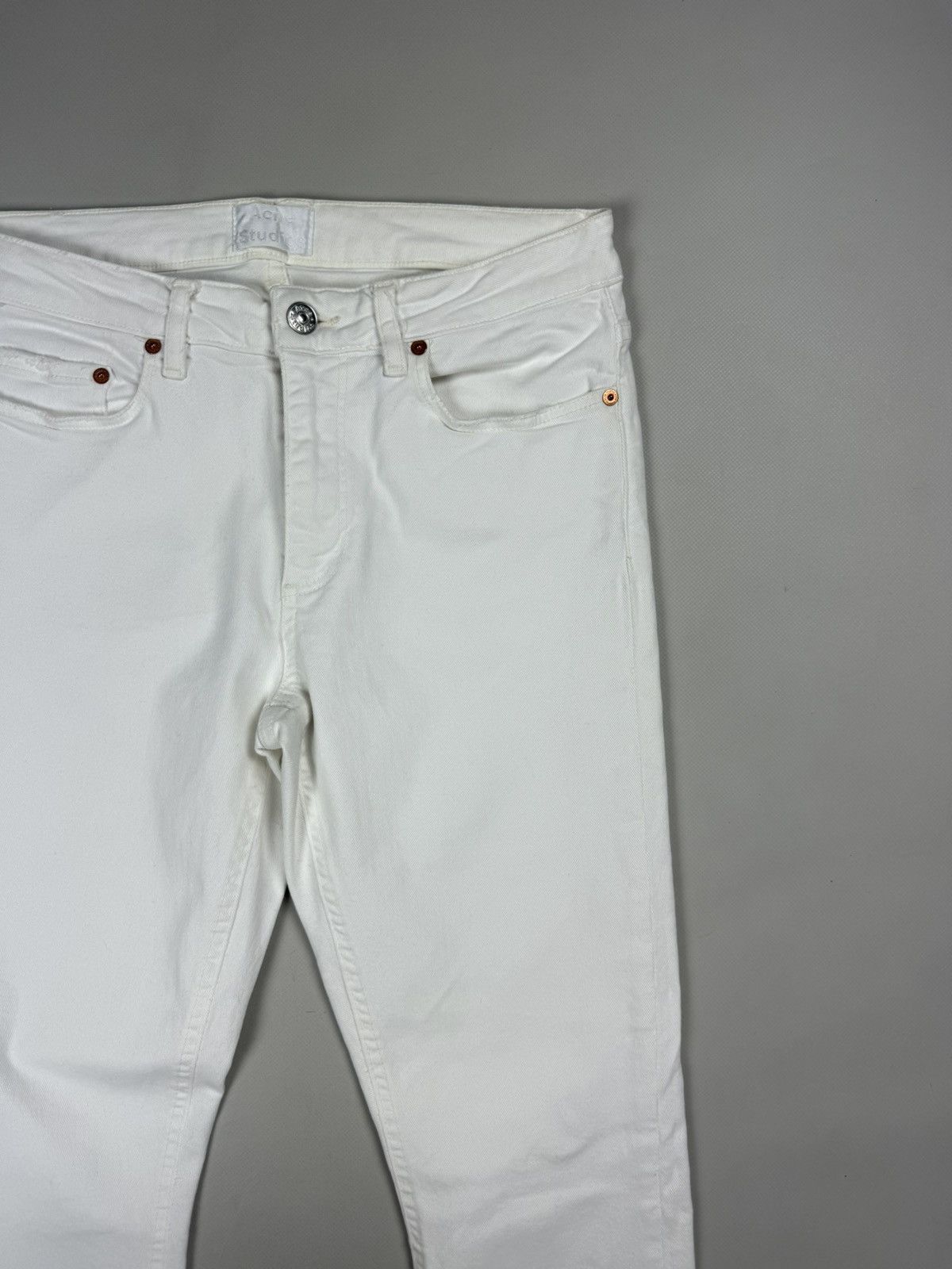 Acne Studios Acne Studios Skin 5 White Vintage Ladies Skinny Jeans Size 29" - 7 Thumbnail