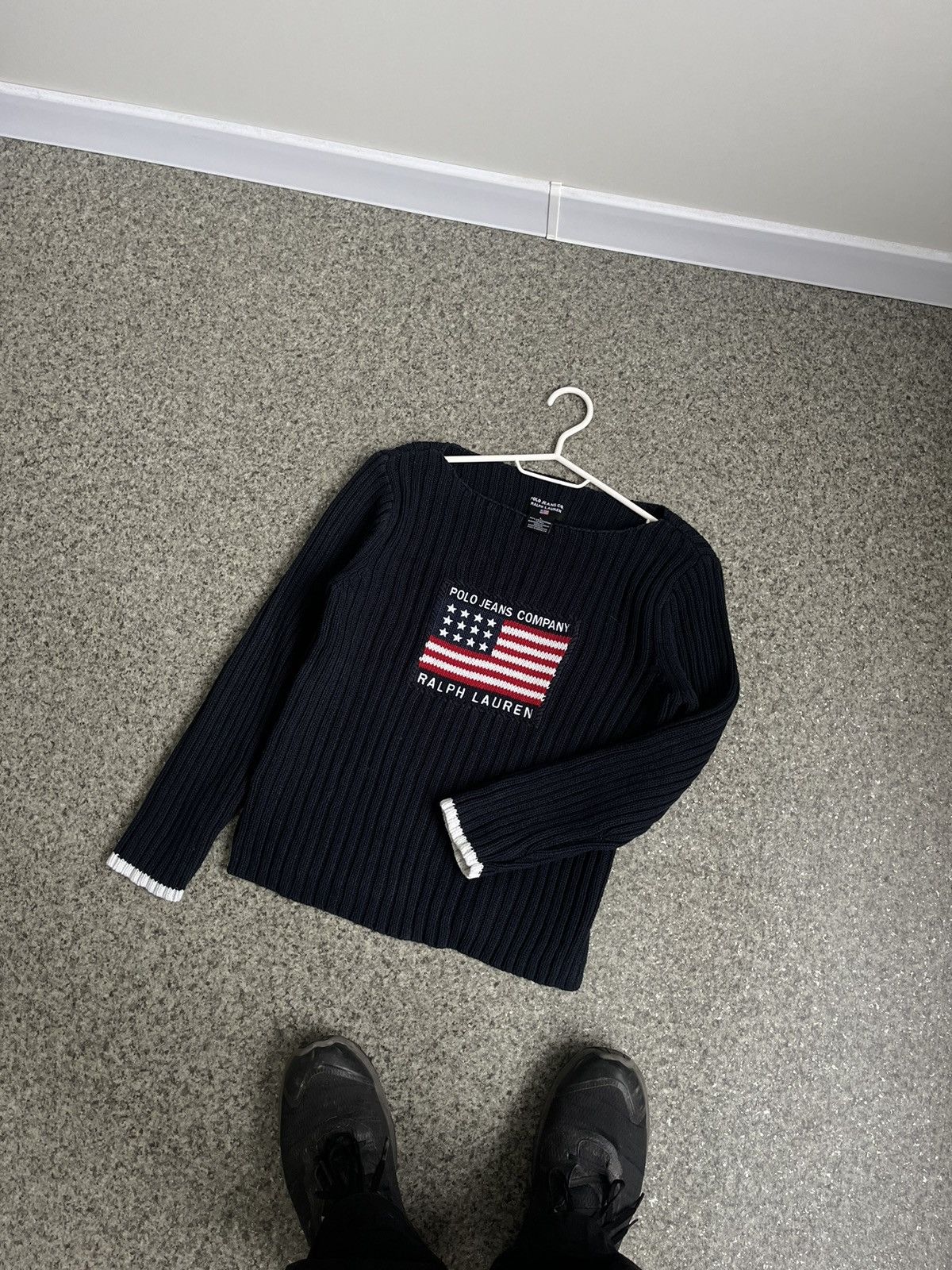 Polo Ralph Lauren Vintage Polo Jeans Ralph Lauren big logo sweater Size L / US 10 / IT 46 - 1 Thumbnail
