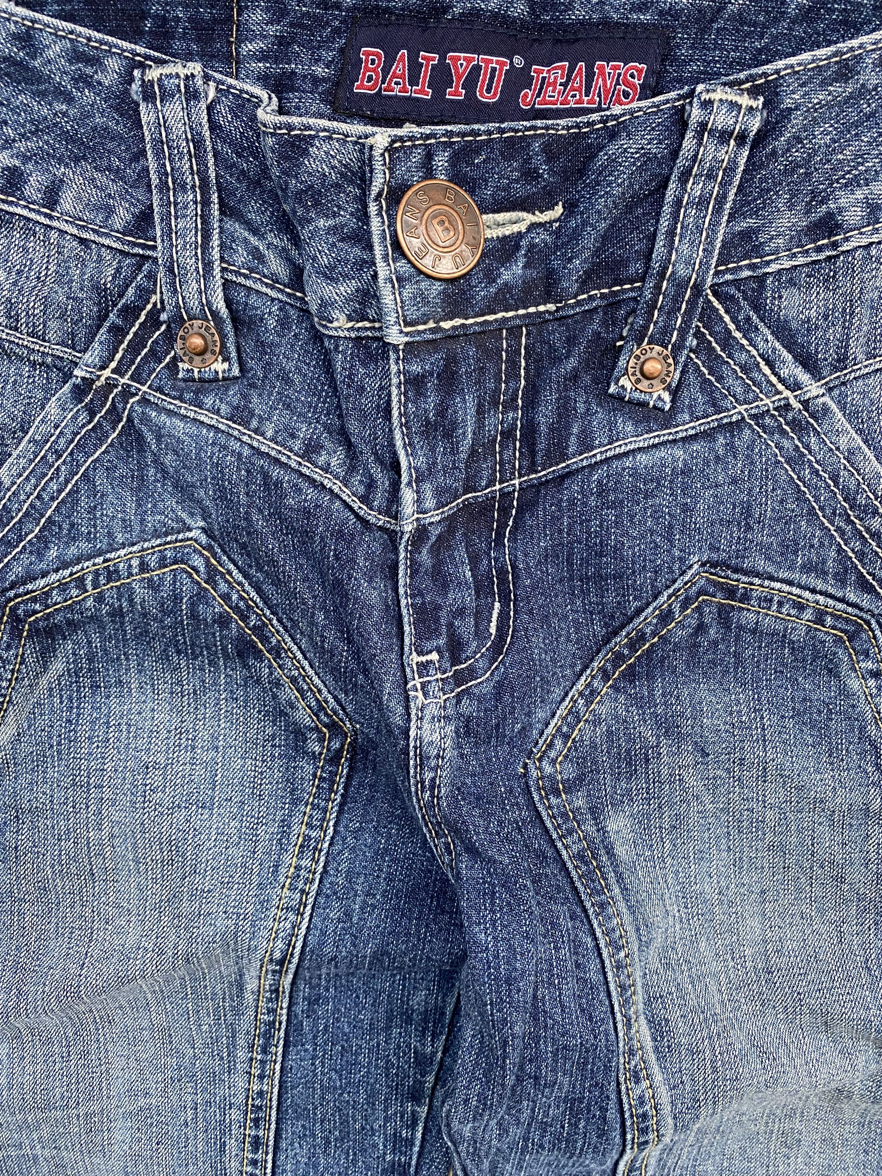 If Six Was Nine × Japanese Brand Full Zipper Japanese Bai Yu Jeans Size 28" / US 6 / IT 42 - 5 Thumbnail