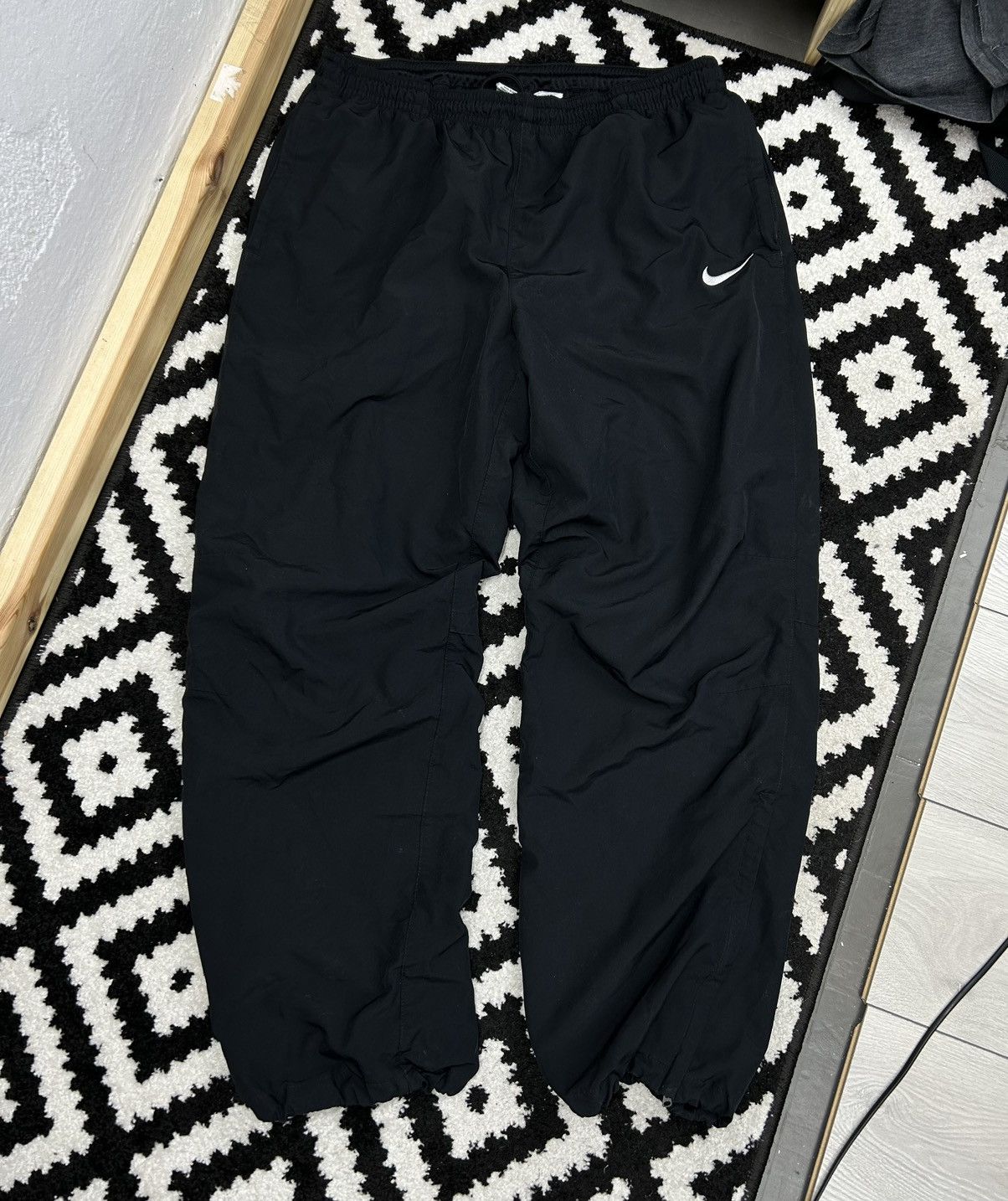 Nike × Vintage Nike Vintage Drill Black Pant size XL Size US 36 / EU 52 - 2 Thumbnail