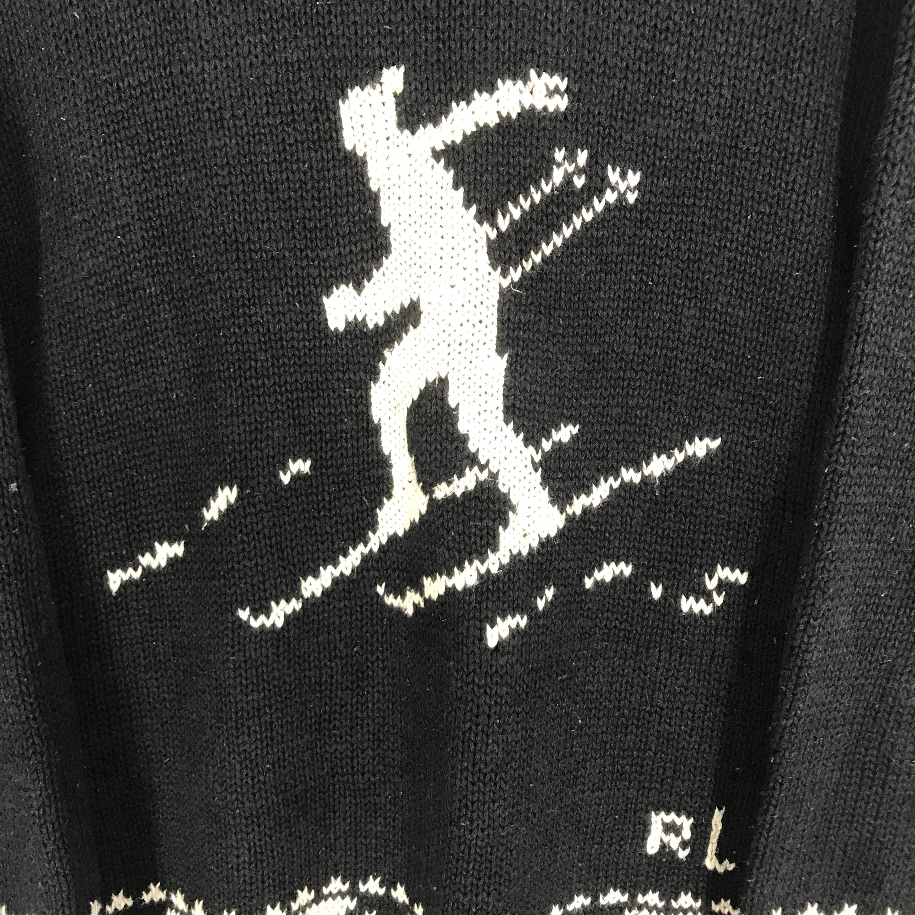 Polo Ralph Lauren Vintage Ralph Lauren Cable Knit Skiing Sweater RL Knitwear Size US L / EU 52-54 / 3 - 5 Thumbnail