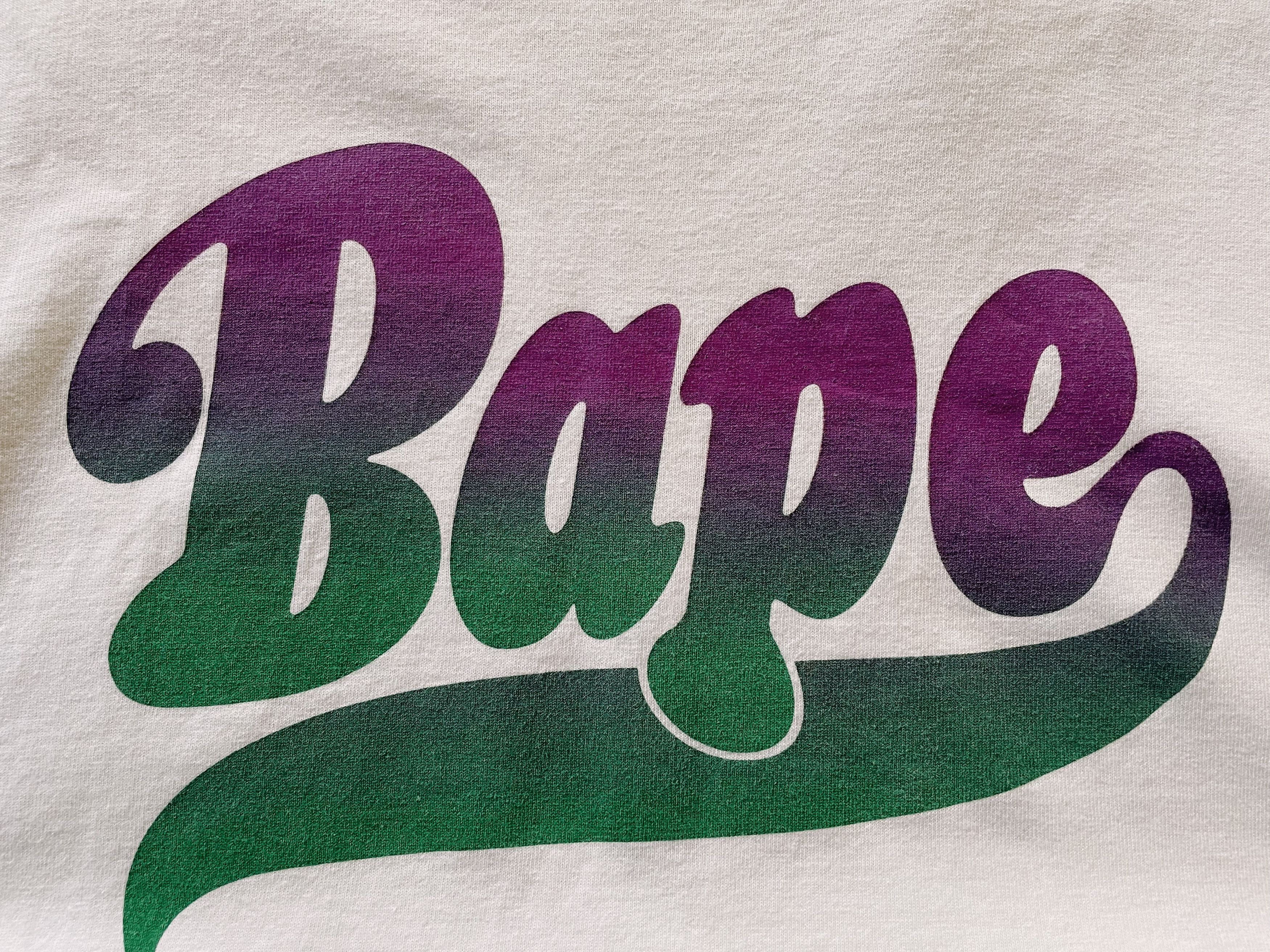 Bape Bape A Bathing Ape Spell Out Script Logo T-shirt Size US M / EU 48-50 / 2 - 3 Thumbnail