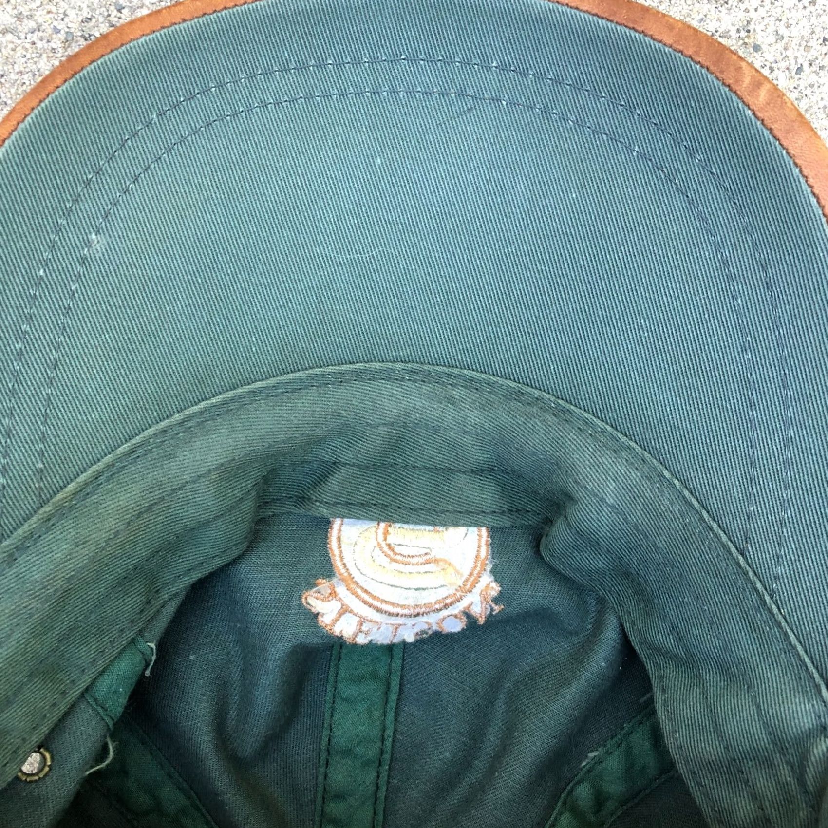 Stetson VINTAGE Stetson Country Leather Hat Men One Size Green Adjustable Cap USA Hat Mens Green Leather Cap Size ONE SIZE - 6 Thumbnail