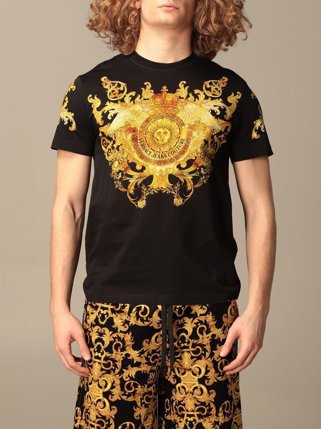 Versace Jeans Couture 🇮🇹❗️NEW Versace Jeans Couture Baroque Barocco Print T-Shirt Size US L / EU 52-54 / 3 - 18 Thumbnail