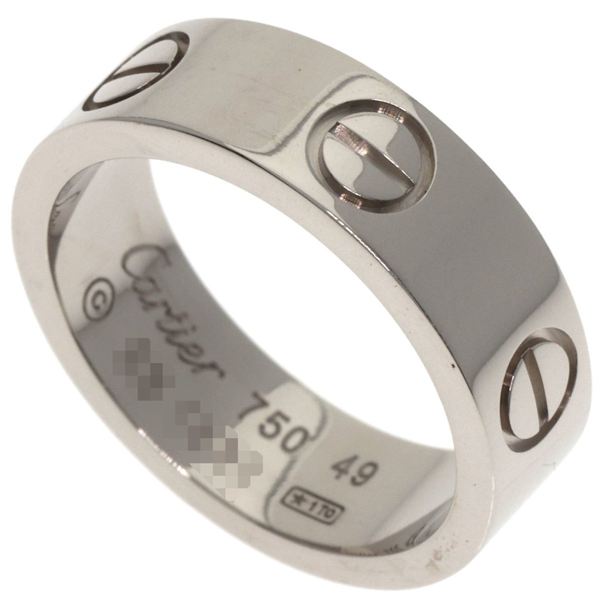 Cartier Cartier Love Ring #49, 18K White Gold, Women's Ring, CARTIER Size ONE SIZE - 1 Thumbnail