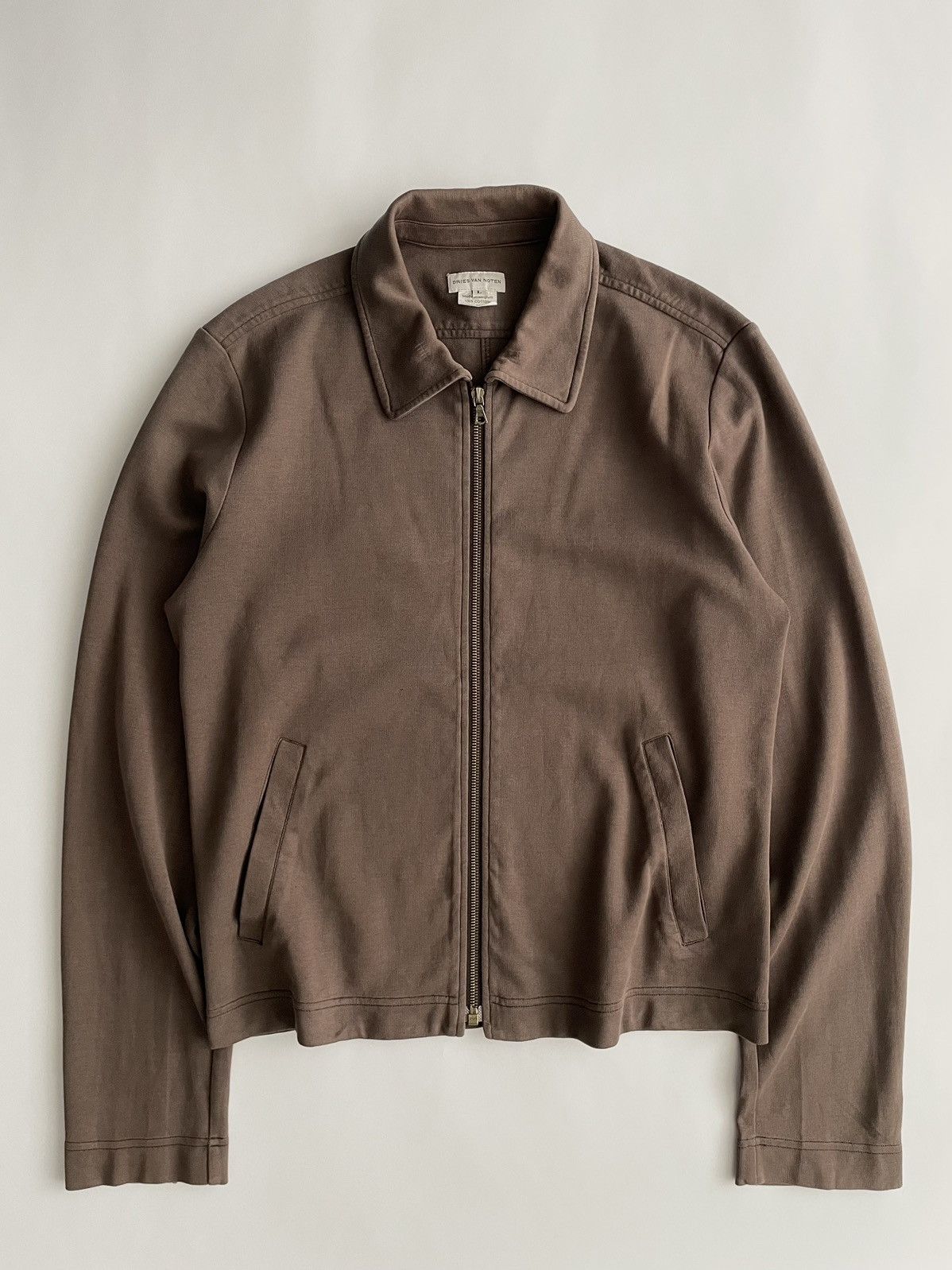 Dries Van Noten Grey Cotton Work Jacket | Liberty