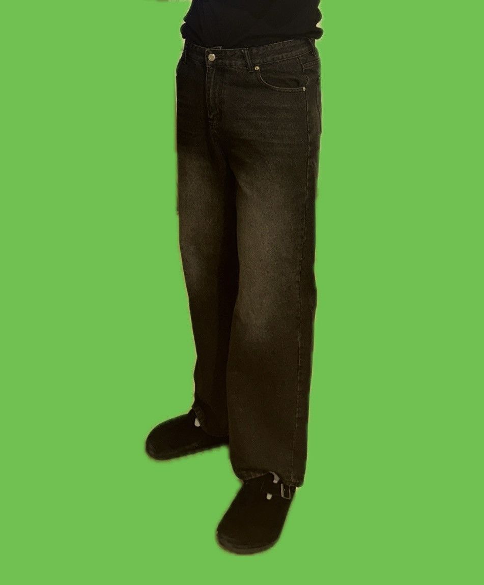 Vintage Realtakai Wide Leg Jean Black Size US 38 / EU 54 - 5 Thumbnail