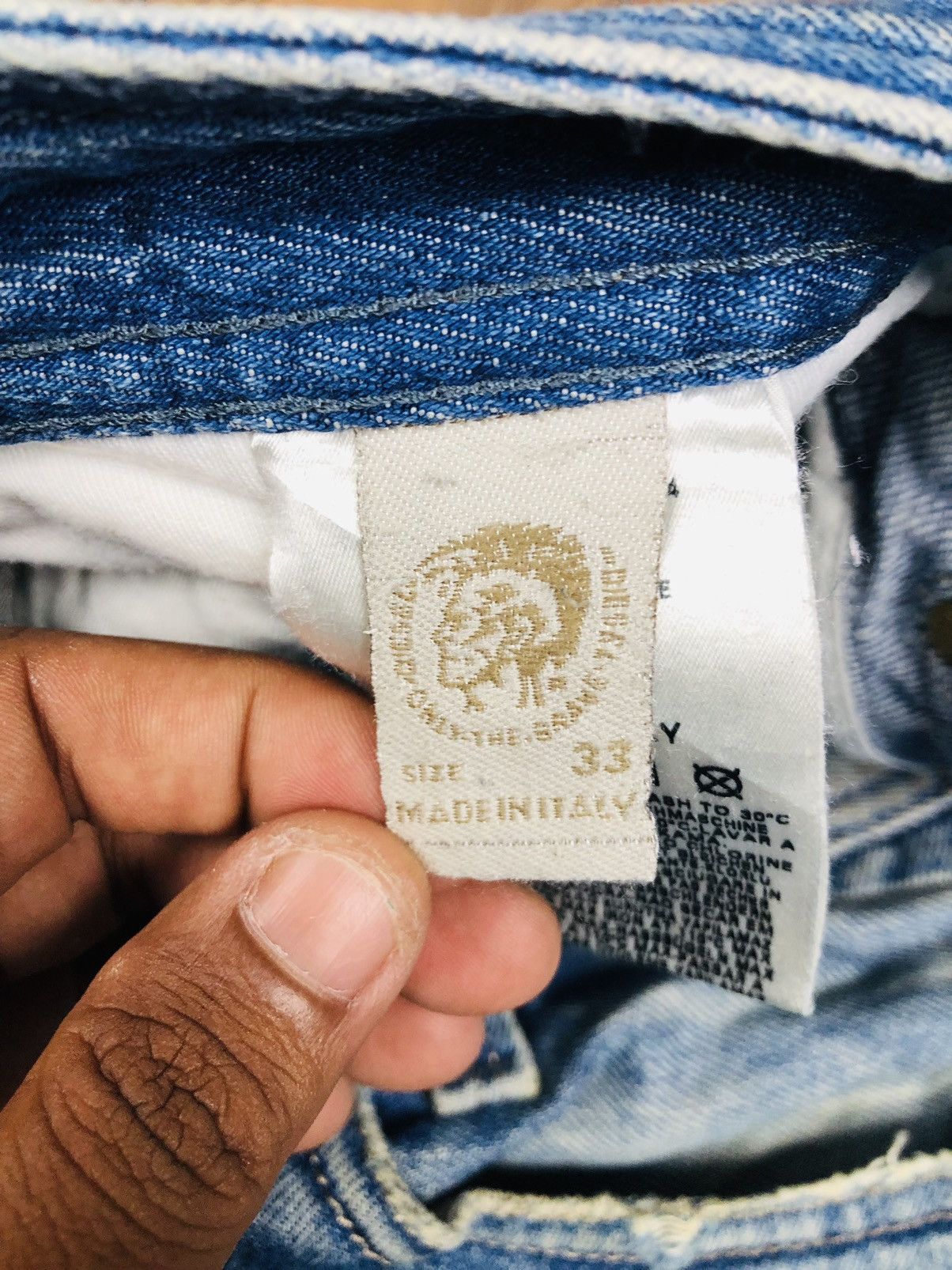 Diesel Diesel Industry Distress Jeans (36) Size US 33 - 13 Thumbnail