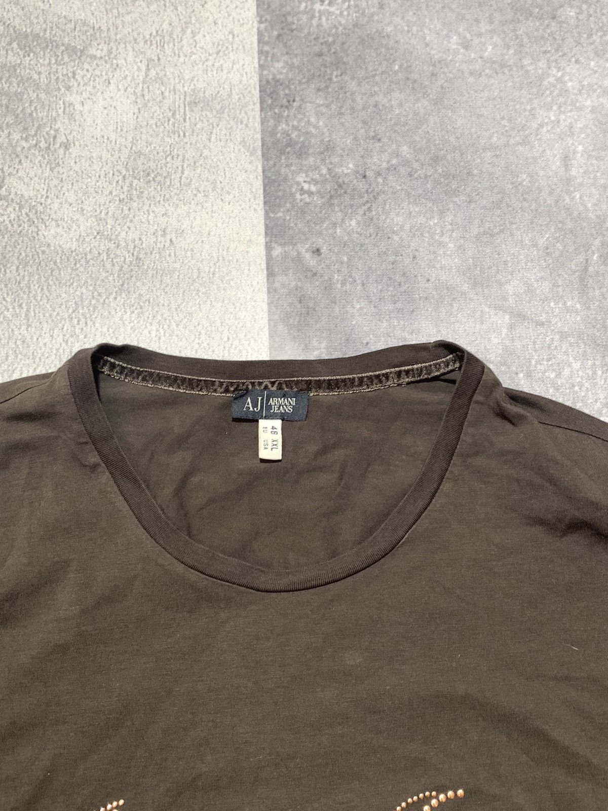 Armani × Vintage Vintage Y2K Armani Jeans longsleeve big logo streetwear XXL Size XXL / US 16-18 / IT 52-54 - 7 Thumbnail
