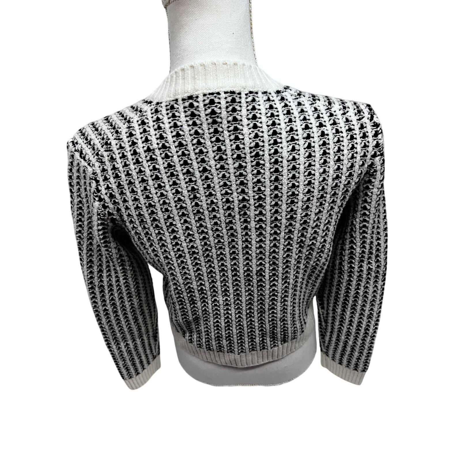 Maje Maje Vintage Wool Striped Button Up Sweater Cardigan XS Size XS / US 0-2 / IT 36-38 - 5 Thumbnail