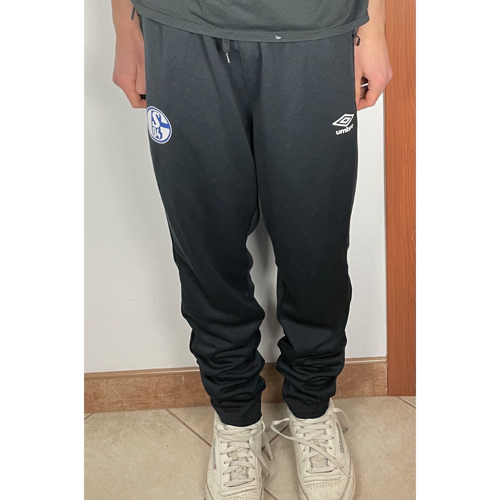 Umbro Umbro Men's Black Polyester FC Schalke 04 Track Pants XL Size US 32 / EU 48 - 2 Thumbnail