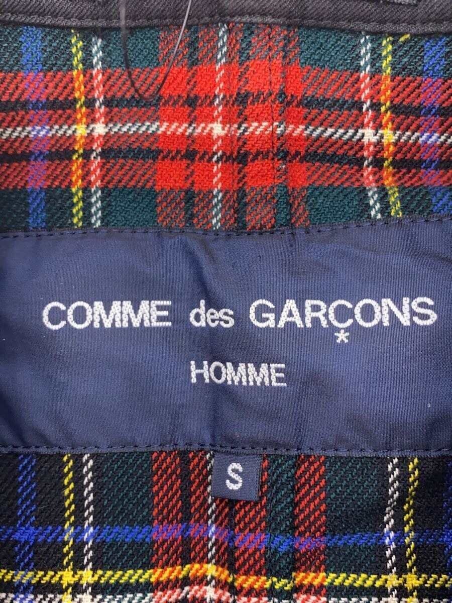 Comme des Garcons × Comme des Garcons Homme Patchwork Plaid Double Breasted Pea Coat Jacket Size US S / EU 44-46 / 1 - 4 Thumbnail