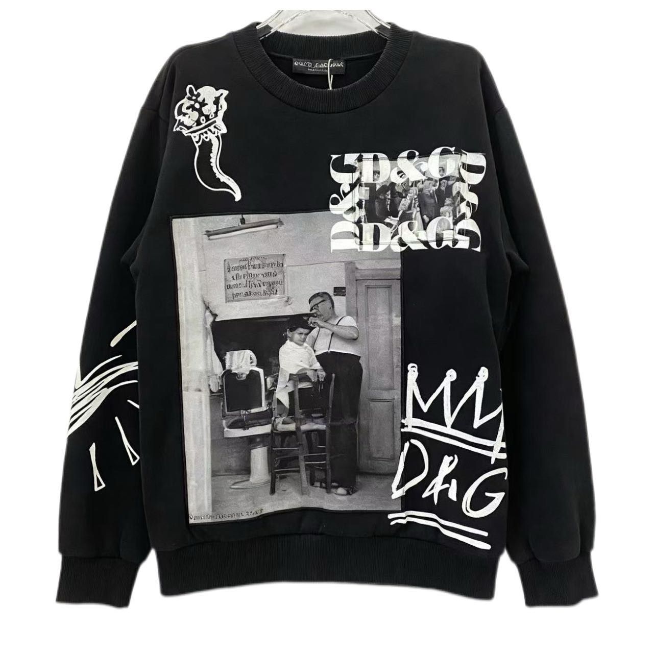 Dolce & Gabbana Dolce & Gabbana Casual Pullover Graffiti Sweatshirt K26WX Size XL / US 12-14 / IT 48-50 - 1 Thumbnail