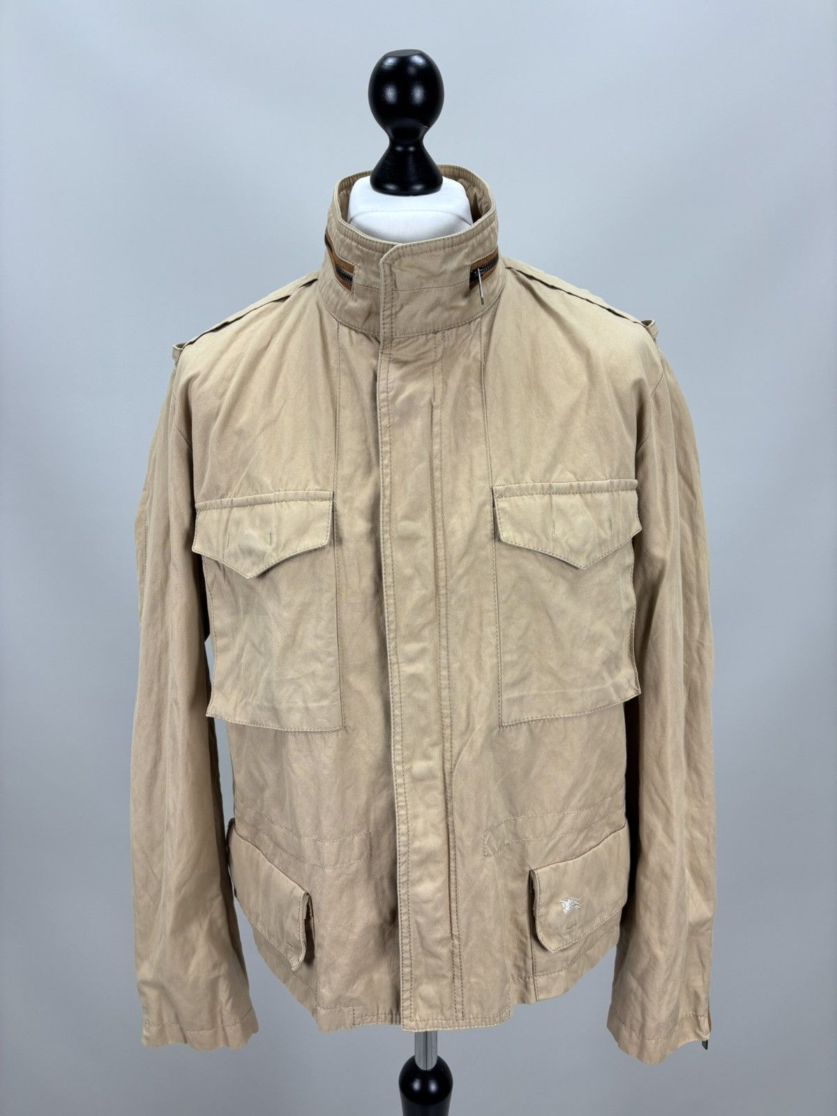 Burberry Mens jacket Burberry London Size M/L Color Beige Size US M / EU 48-50 / 2 - 2 Thumbnail
