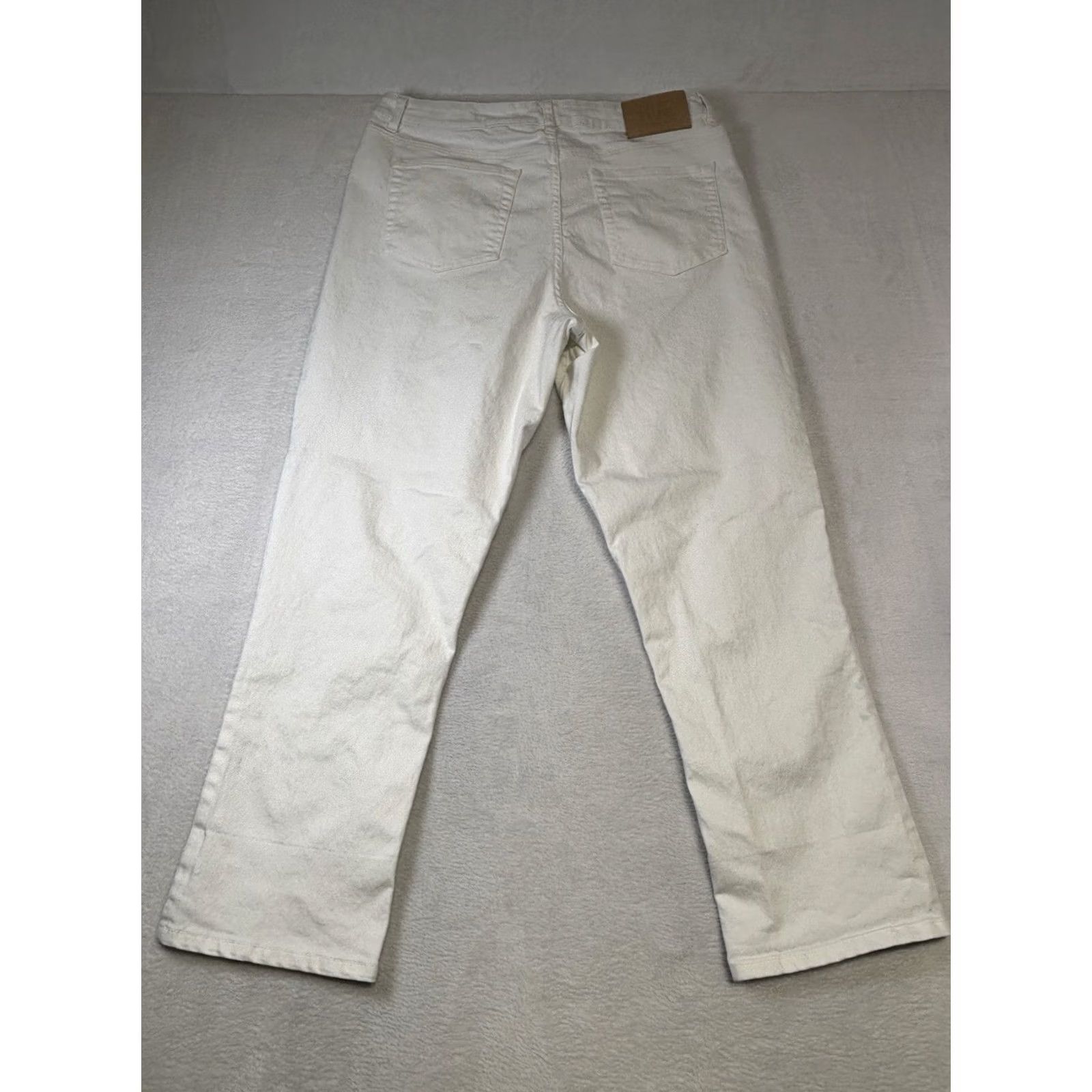 Frye VINTAGE Frye Jeans Womens 12/31 White Denim Women Size High Rise Straight Leg Size 34" / US 12 / IT 48 - 2 Thumbnail