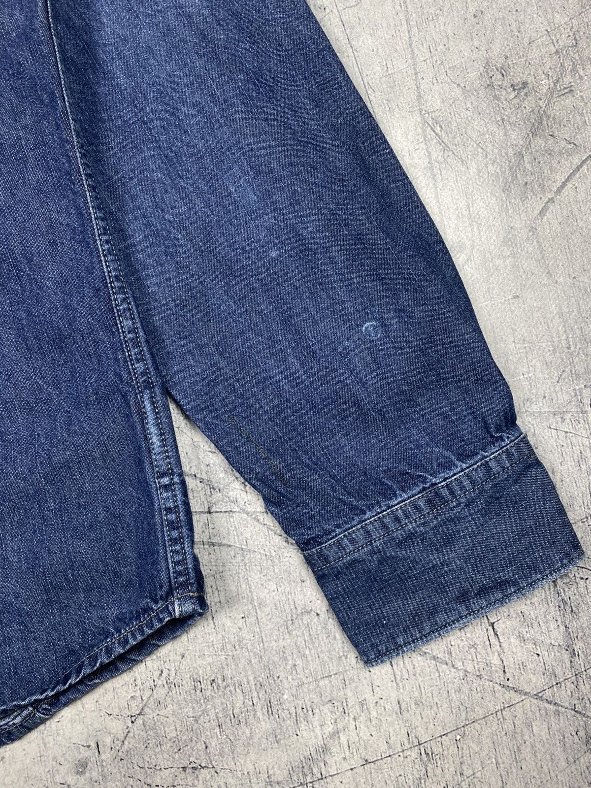 G-Star G-Star RAW Denim Western Shirt Blue Snap Button Tailor Shirt Size US XL / EU 56 / 4 - 9 Thumbnail