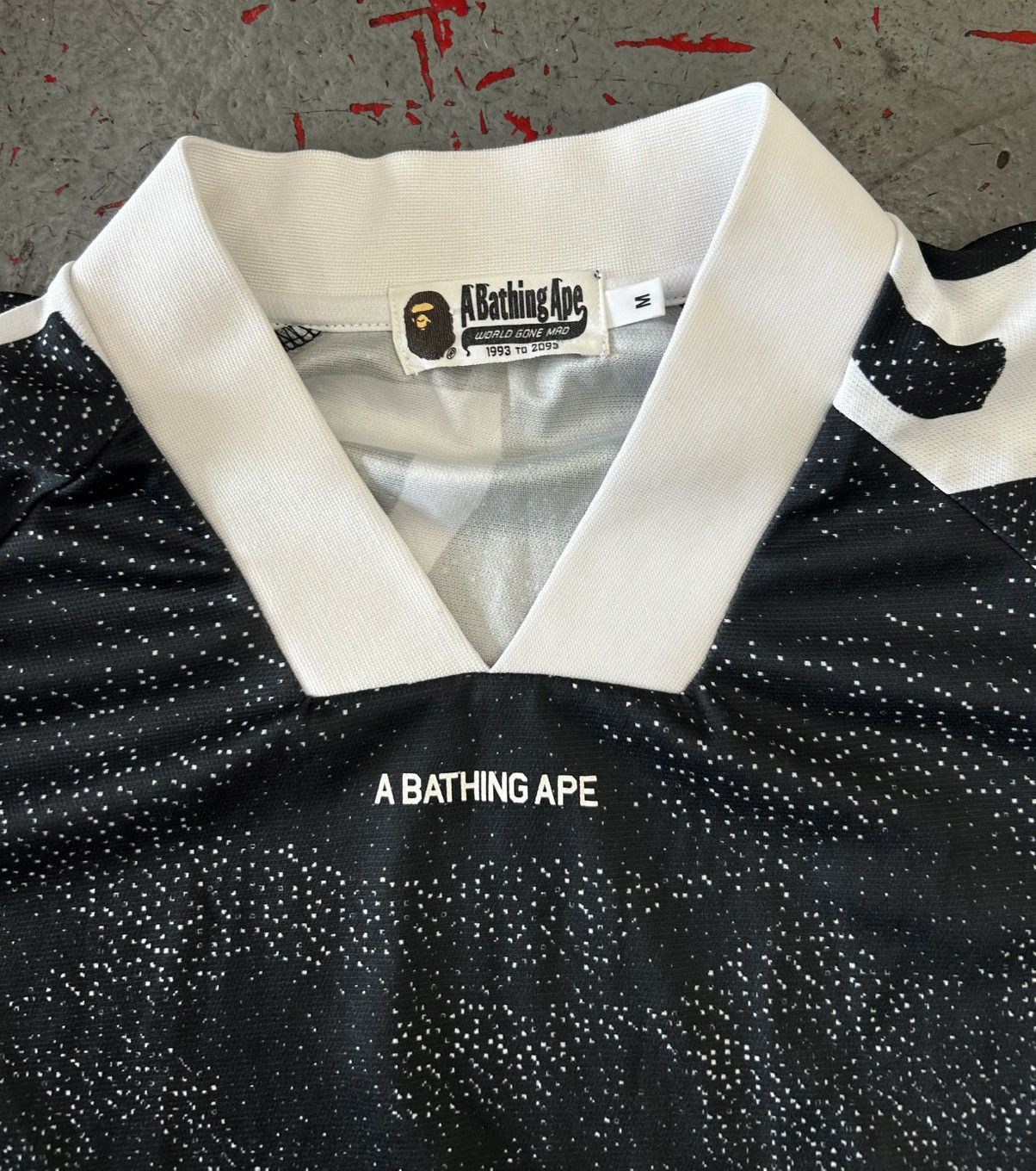 Bape A Bathing Ape Black Soccer Jersey Size Medium Size US M / EU 48-50 / 2 - 2 Thumbnail