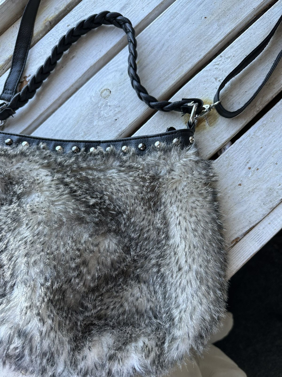 Other 🚨Y2K AVANT-GARDE 🚨mesh silver Japan style hand bag Y2K 90s Size ONE SIZE - 3 Thumbnail