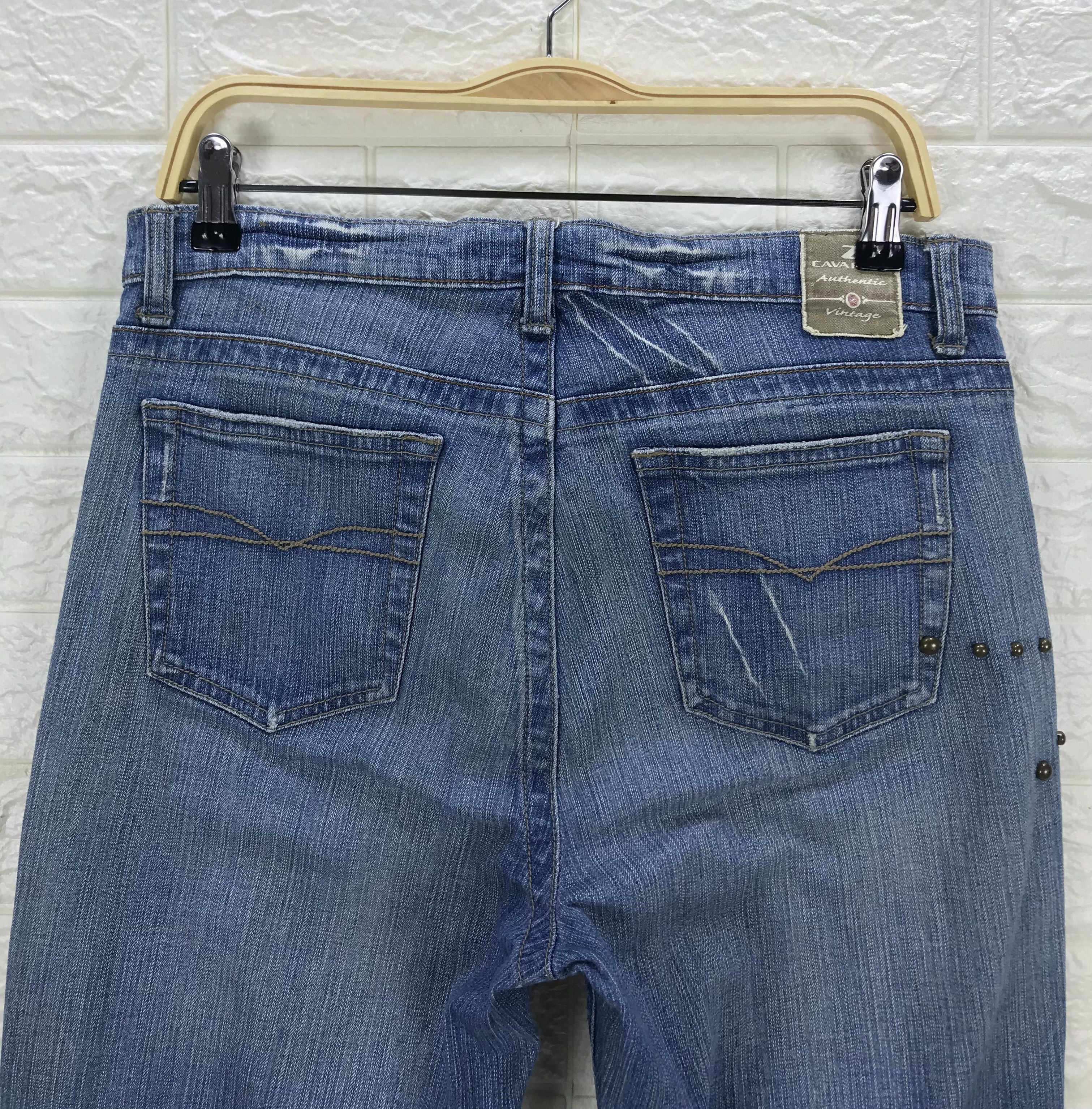 Japanese Brand Vintage Designer Z Cavaricci Art Studded Flare Jeans Size US 32 / EU 48 - 6 Thumbnail