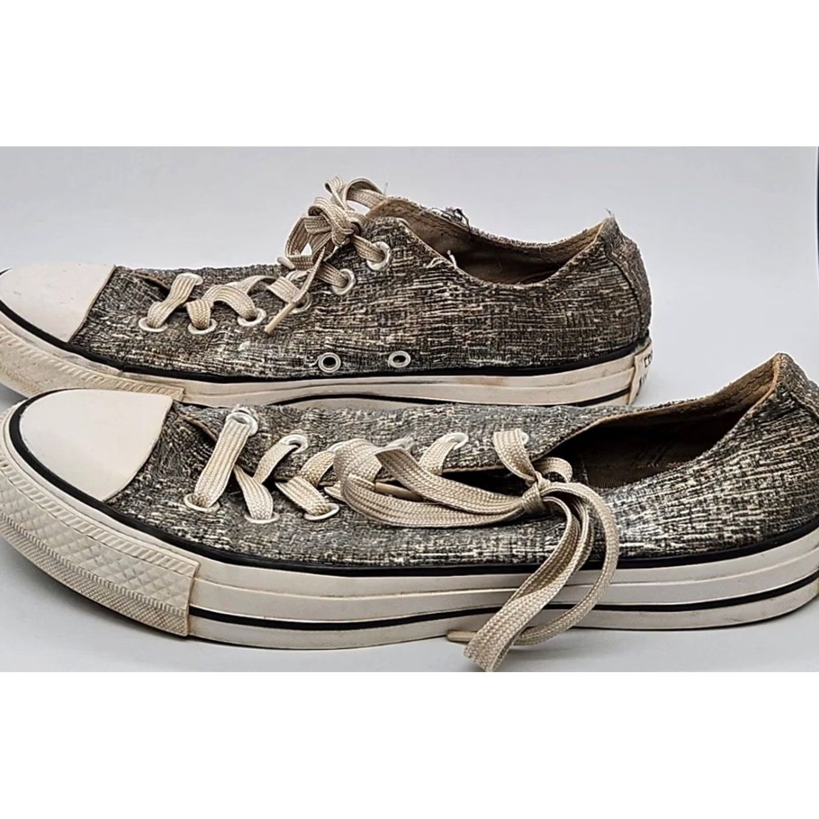 Converse Converse Chuck Taylor All Star Low Top Tweed Black White Sneakers Size 8 Womens Size M / US 6-8 / IT 42-44 - 6 Thumbnail