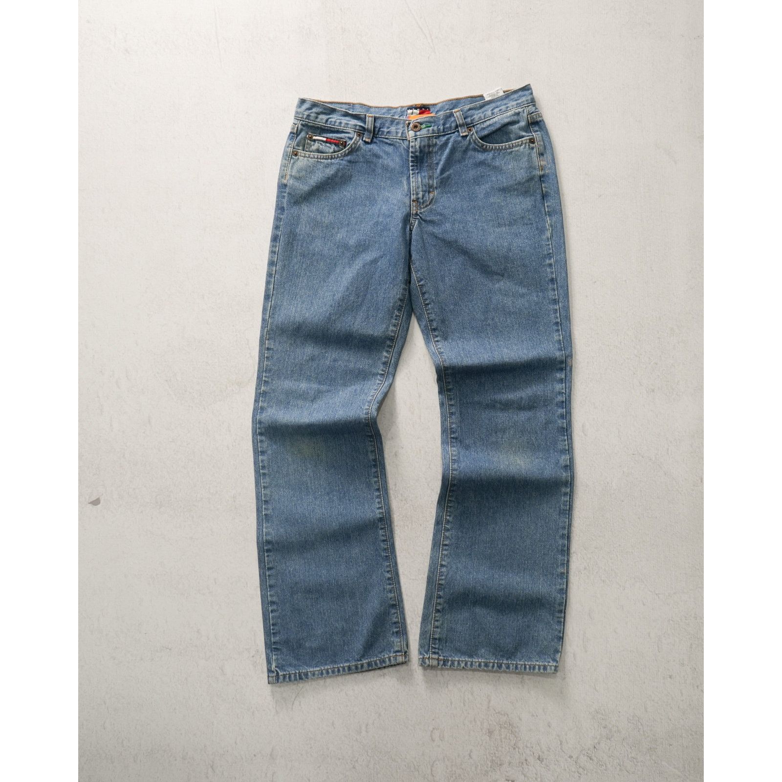 Tommy Hilfiger Vintage 90s Tommy Hilfiger Wide Leg Jeans - Women's 32Wx29L Size 32" / US 10 / IT 46 - 1 Thumbnail