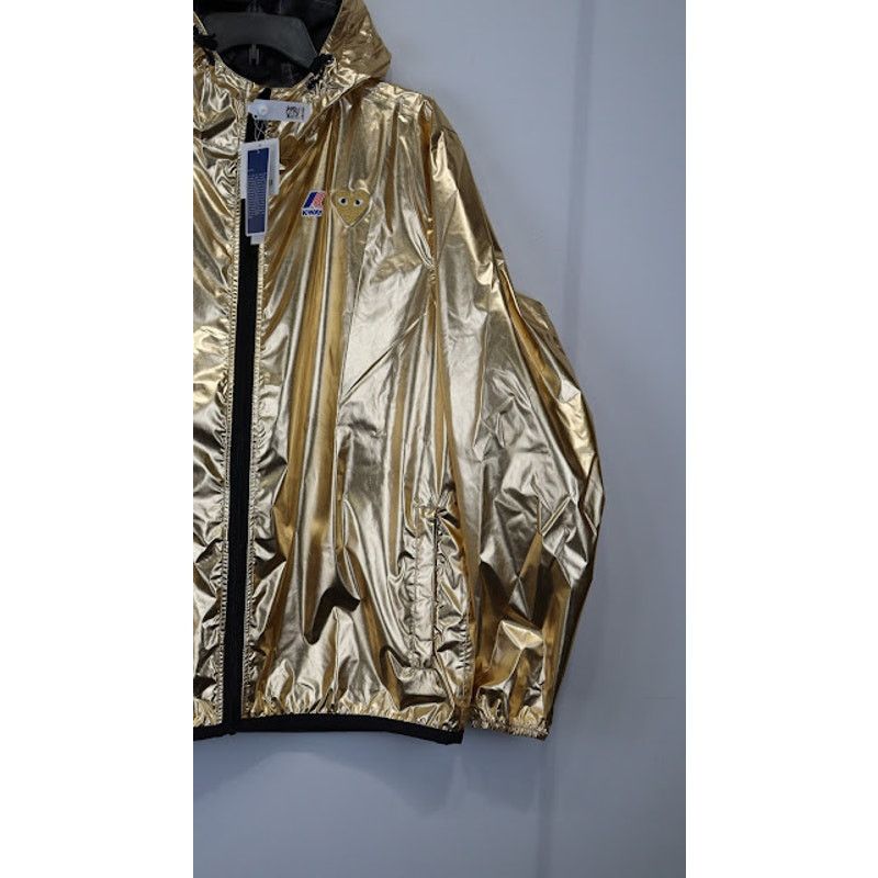 Comme des Garcons PLAY o1rshd1 Full Zip Jacket K-way in Gold Size US L / EU 52-54 / 3 - 8 Thumbnail