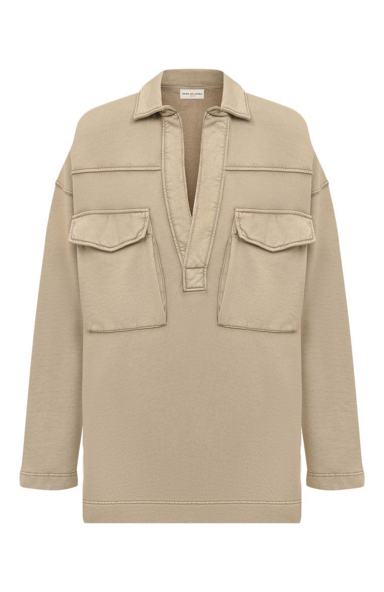 Dries Van Noten Dries Van Noten Hassette Cotton Jersey Sweatshirt Medium Size US M / EU 48-50 / 2 - 2 Thumbnail