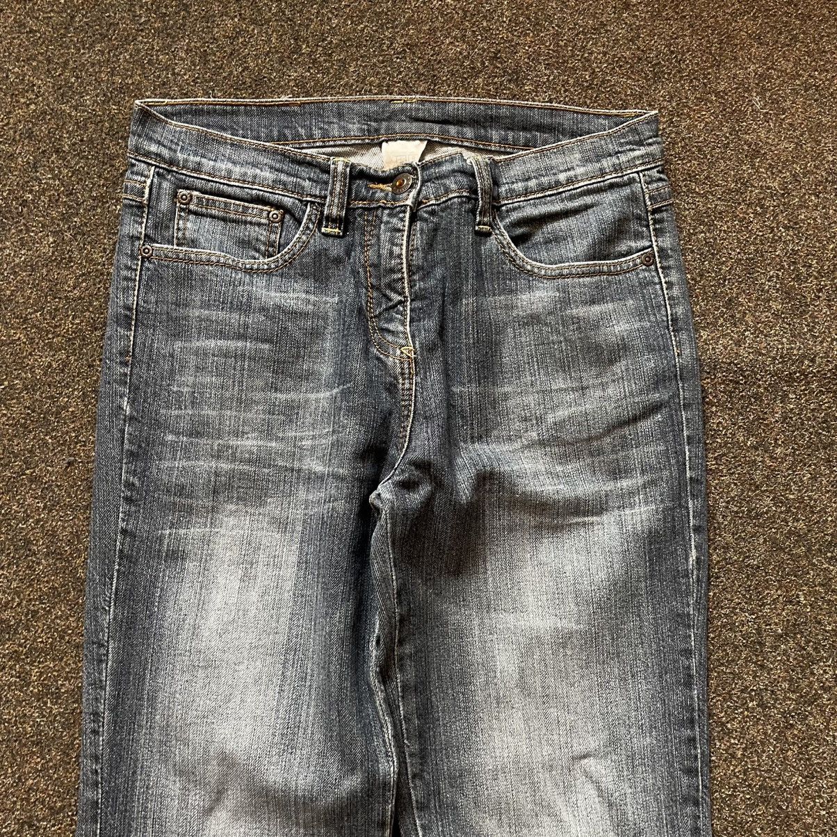 Vintage Vintage Y2K Distressed Flared Jeans Sun Faded Grunge Boxy 30 Size 30" / US 8 / IT 44 - 5 Thumbnail