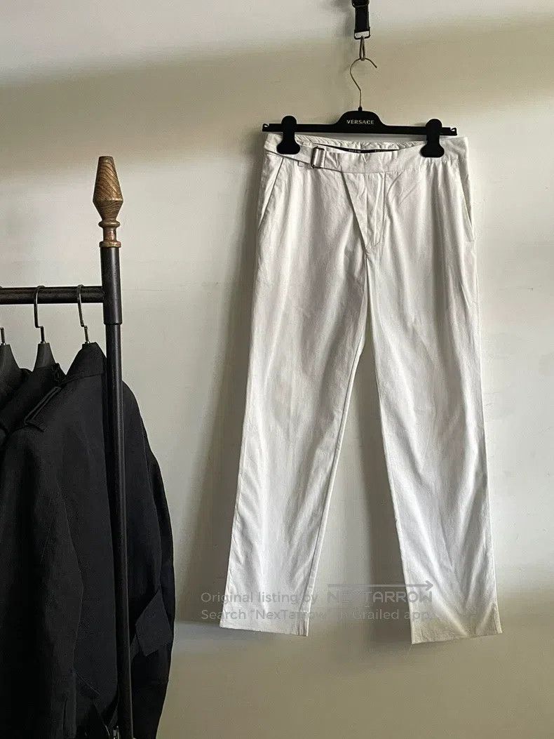 Raf Simons Raf Simons 09ss slanted door lapel belt trousers trousers Size US 30 / EU 46 - 1 Thumbnail