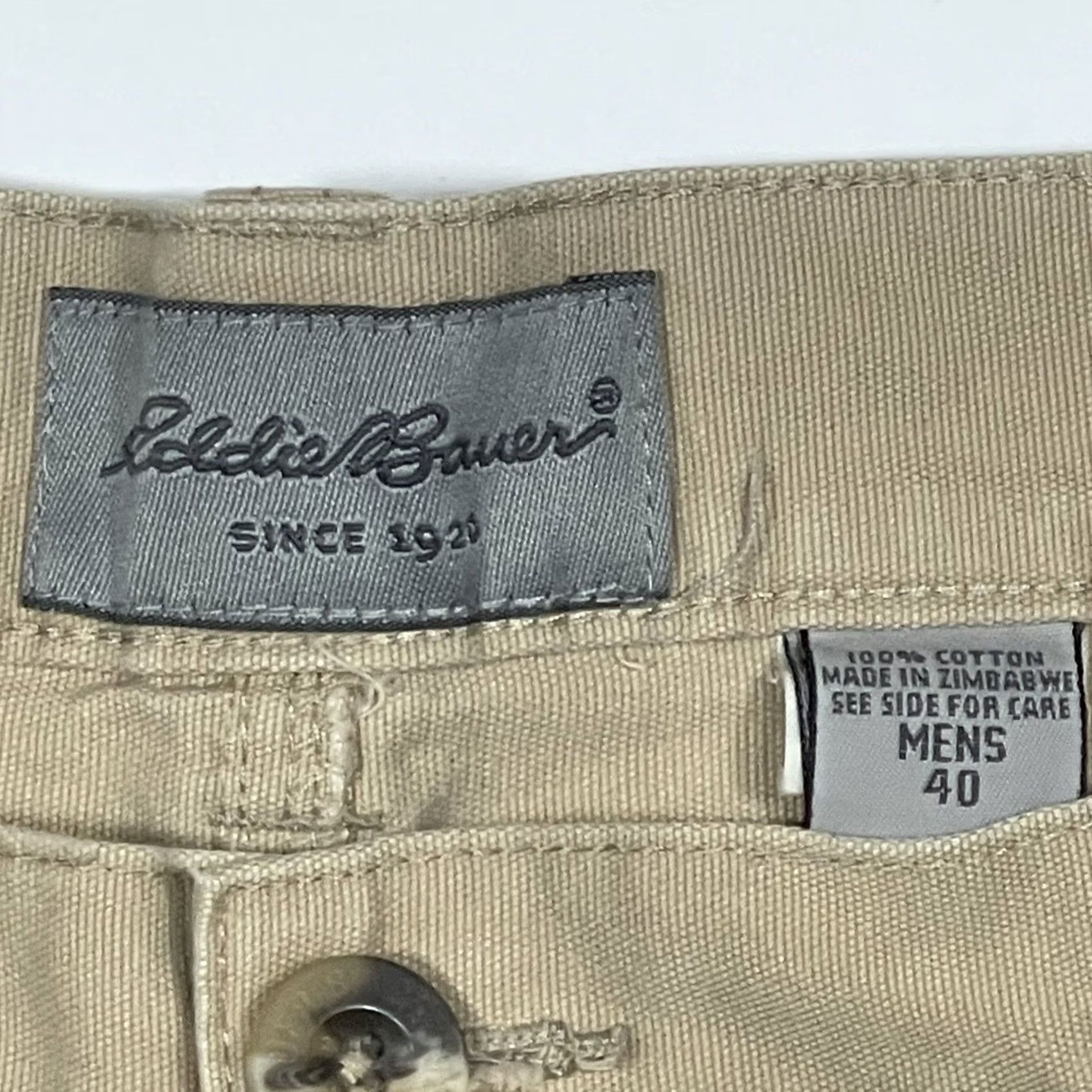 Eddie Bauer Eddie Bauer Mens Front Zip Beige Cargo Khaki Hiking Casual Summer Shorts Sz 40 Size US 40 / EU 56 - 4 Thumbnail