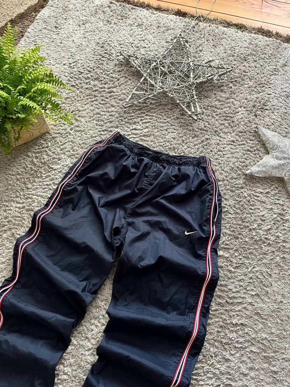 Nike × Vintage 00s Vintage Nike Pants Nylon Rare Swoosh Drill Size US 32 / EU 48 - 3 Thumbnail