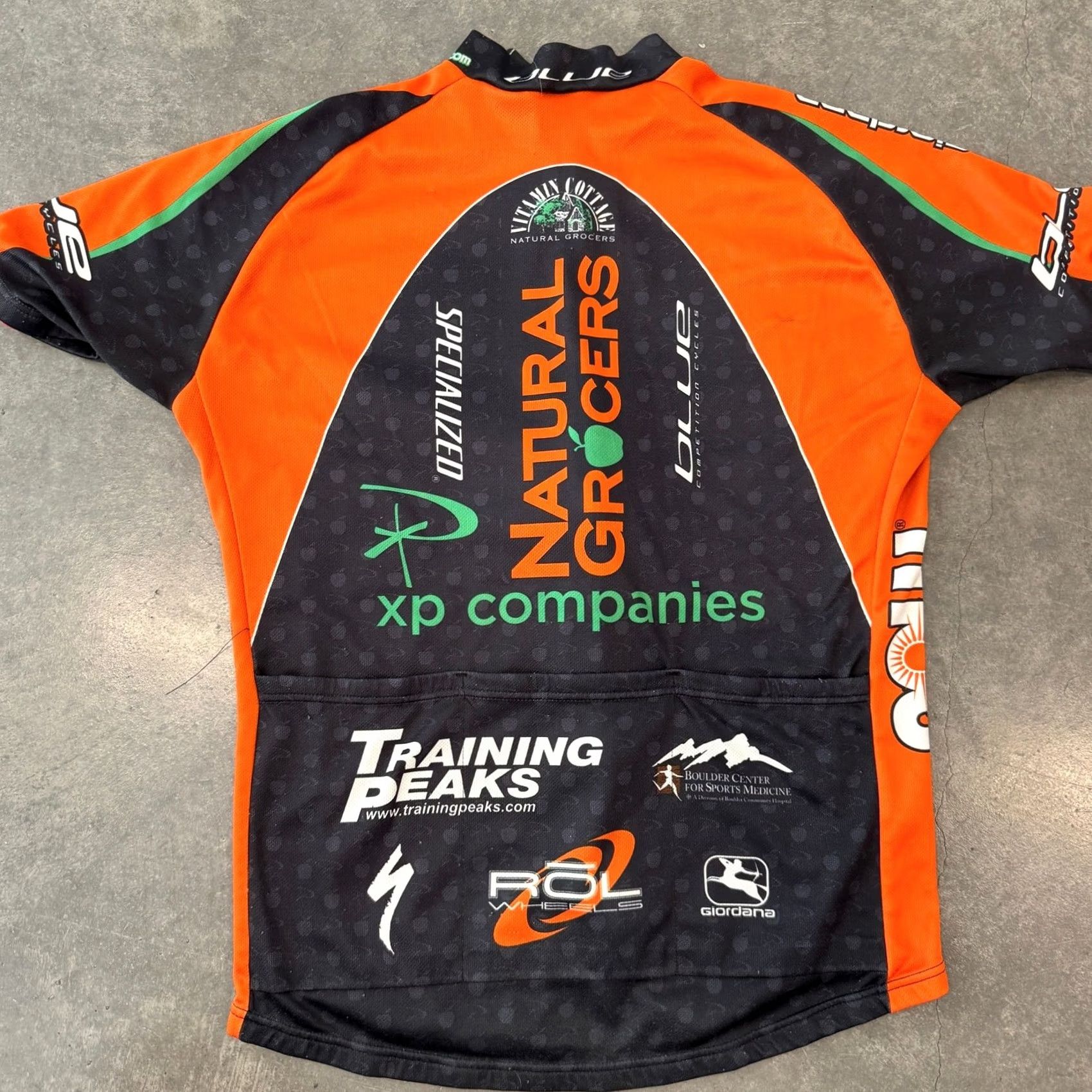 Vintage VINTAGE Giordana Racing Jersey Natural Grocers Cycling XP Black Orange M Mens Size US M / EU 48-50 / 2 - 2 Thumbnail