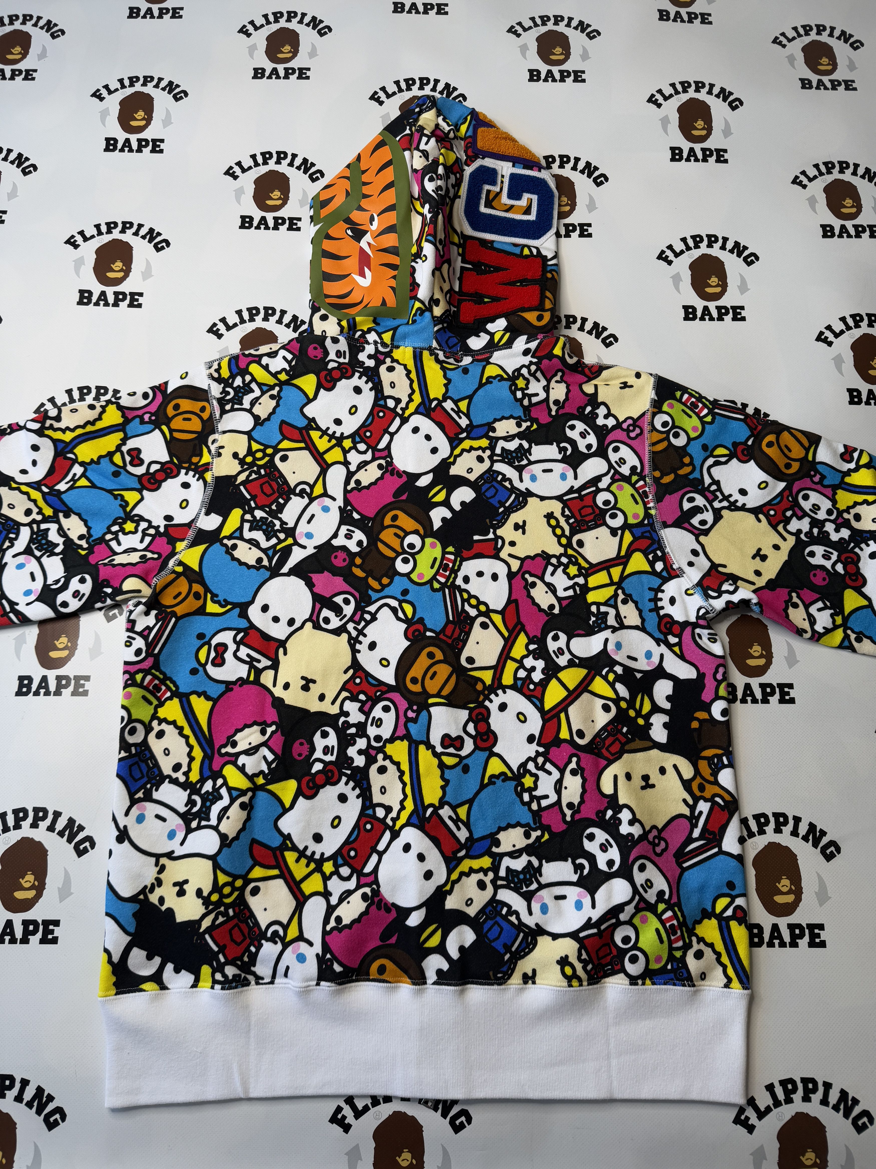 Bape BAPE BABY MILO X SANRIO CHARACTERS SHARK FULL ZIP HOODIE Size US XS / EU 42 / 0 - 7 Thumbnail