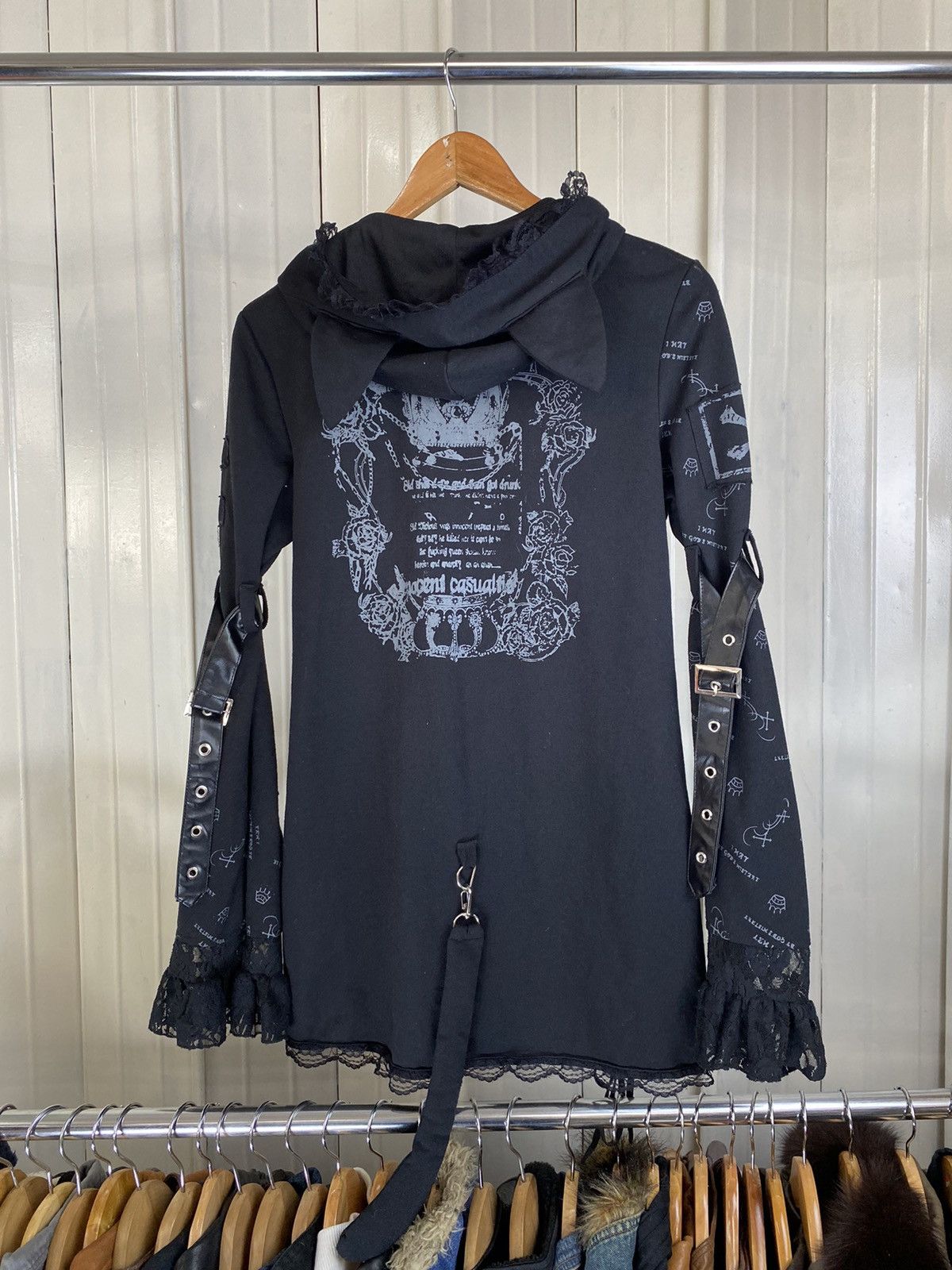 If Six Was Nine ACDC Rag Punk Grunge Seditionaries Cat Hoodie Design Size US S / EU 44-46 / 1 - 7 Thumbnail