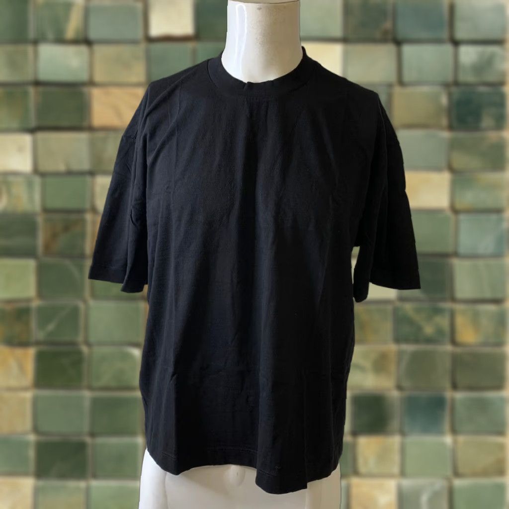 VINTAGE COTTON CITIZEN Oversized Crewneck Bowie Tee Unisex XL Jet Black Shirt Mens/Womens