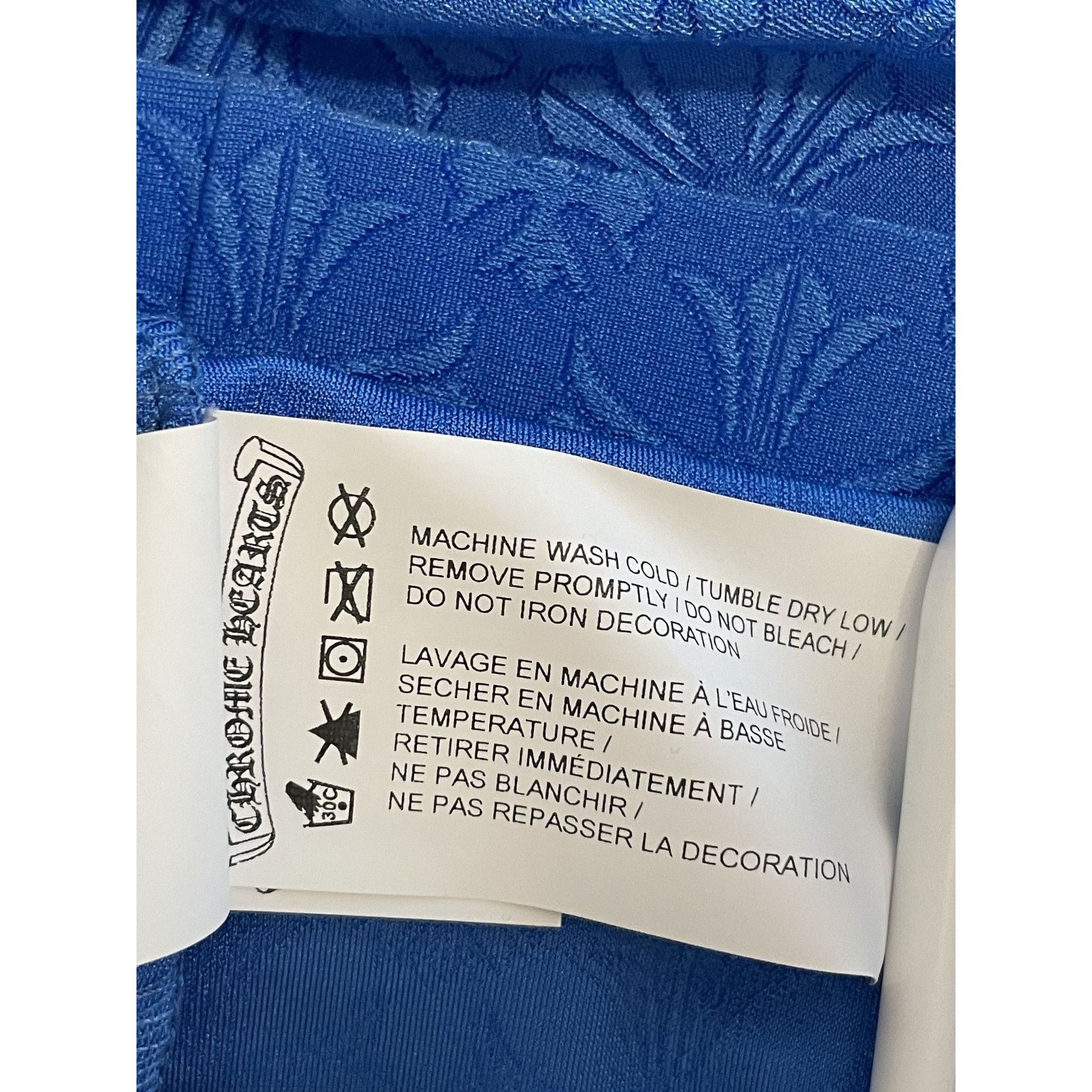 Chrome Hearts Chrome Hearts Blue Embossed Cross Pattern Short Size US 38 / EU 54 - 11 Thumbnail