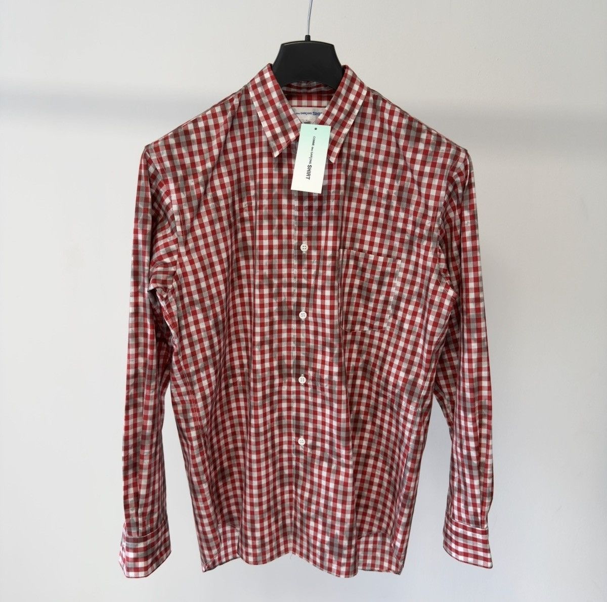 Comme des Garcons ‘Dirt Effect’ Gingham Check Shirt Size US M / EU 48-50 / 2 - 1 Thumbnail