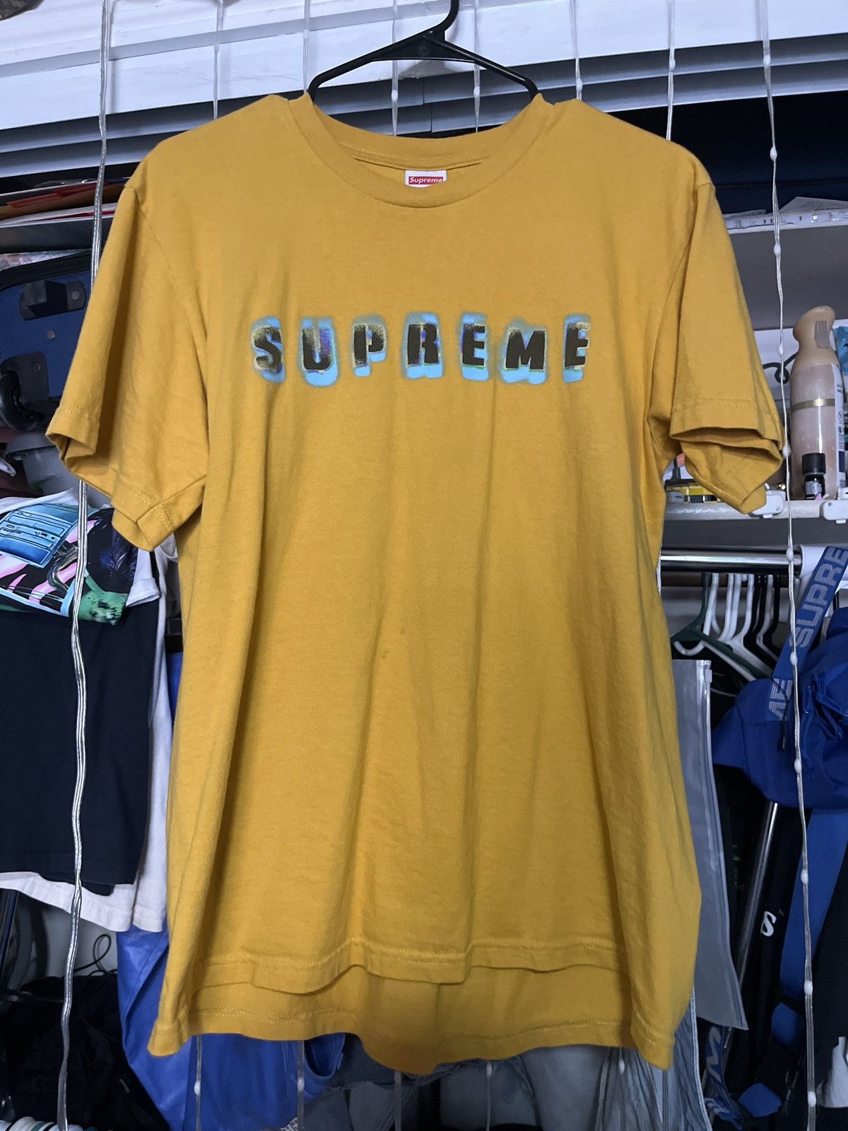 Supreme Supreme stencil “mustard” tee Size US M / EU 48-50 / 2 - 1 Thumbnail
