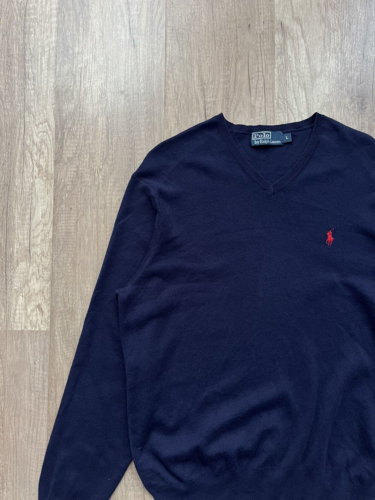 Polo Ralph Lauren Polo Ralph Lauren Sweater Men Long Sleeve Navy Blue Size L Size US L / EU 52-54 / 3 - 2 Thumbnail