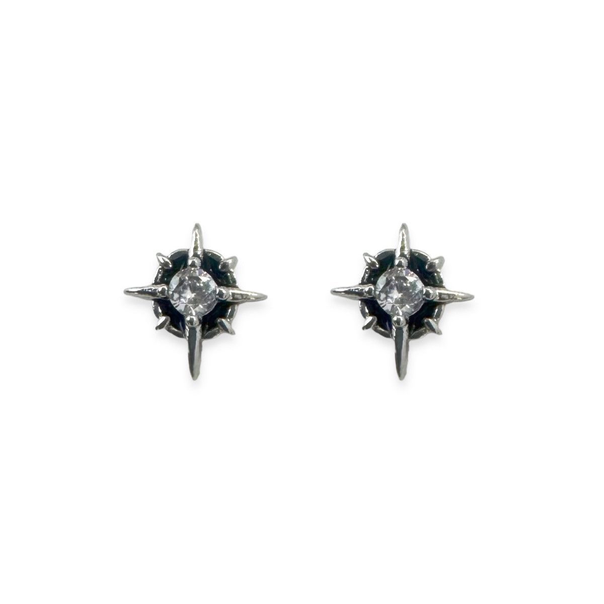 Designer CZ Star Stud Earrings for Men Women Hip Hop Unisex Style Size ONE SIZE - 1 Thumbnail