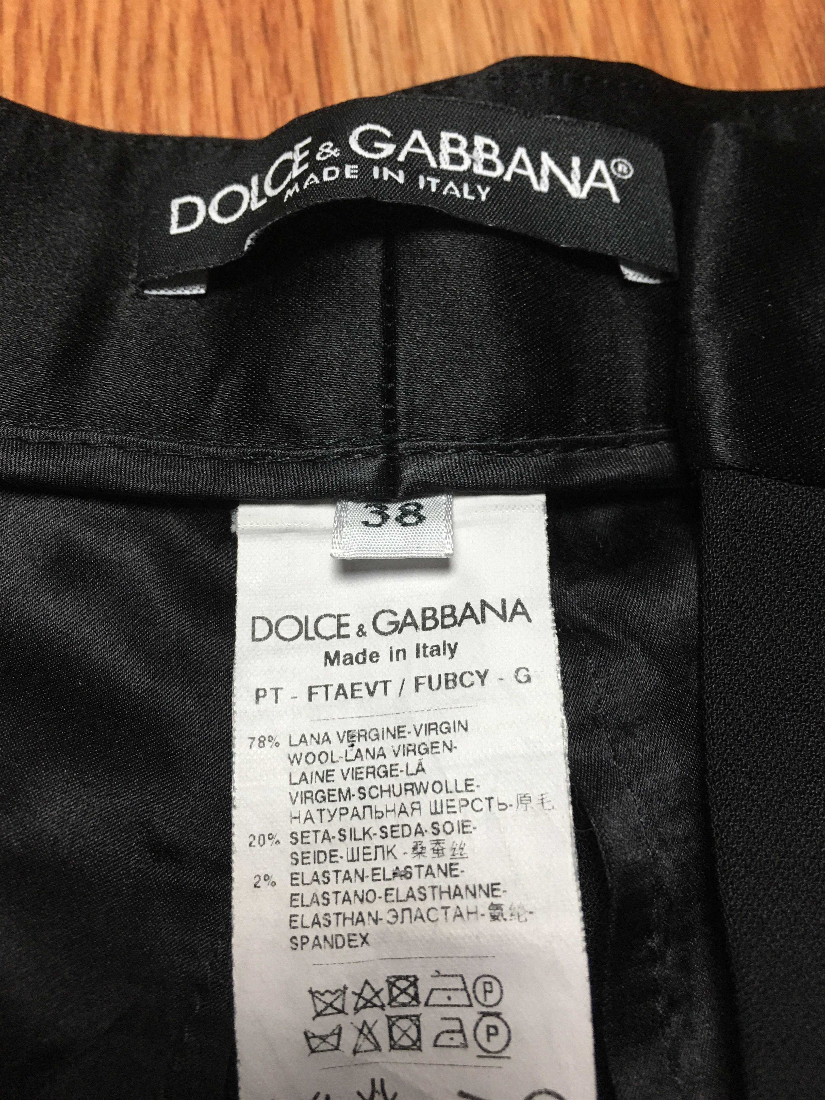 Dolce & Gabbana Dolce & Gabbana Wool Silk Elegant Womens Pants IT 38 Size 26" / US 2 / IT 38 - 12 Thumbnail