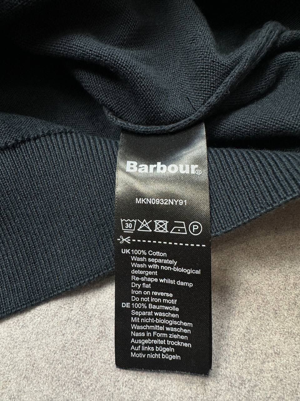 Barbour Vintage Barbour Cotton Sweater, Size XL – Classic Black Knit Size US XL / EU 56 / 4 - 6 Thumbnail