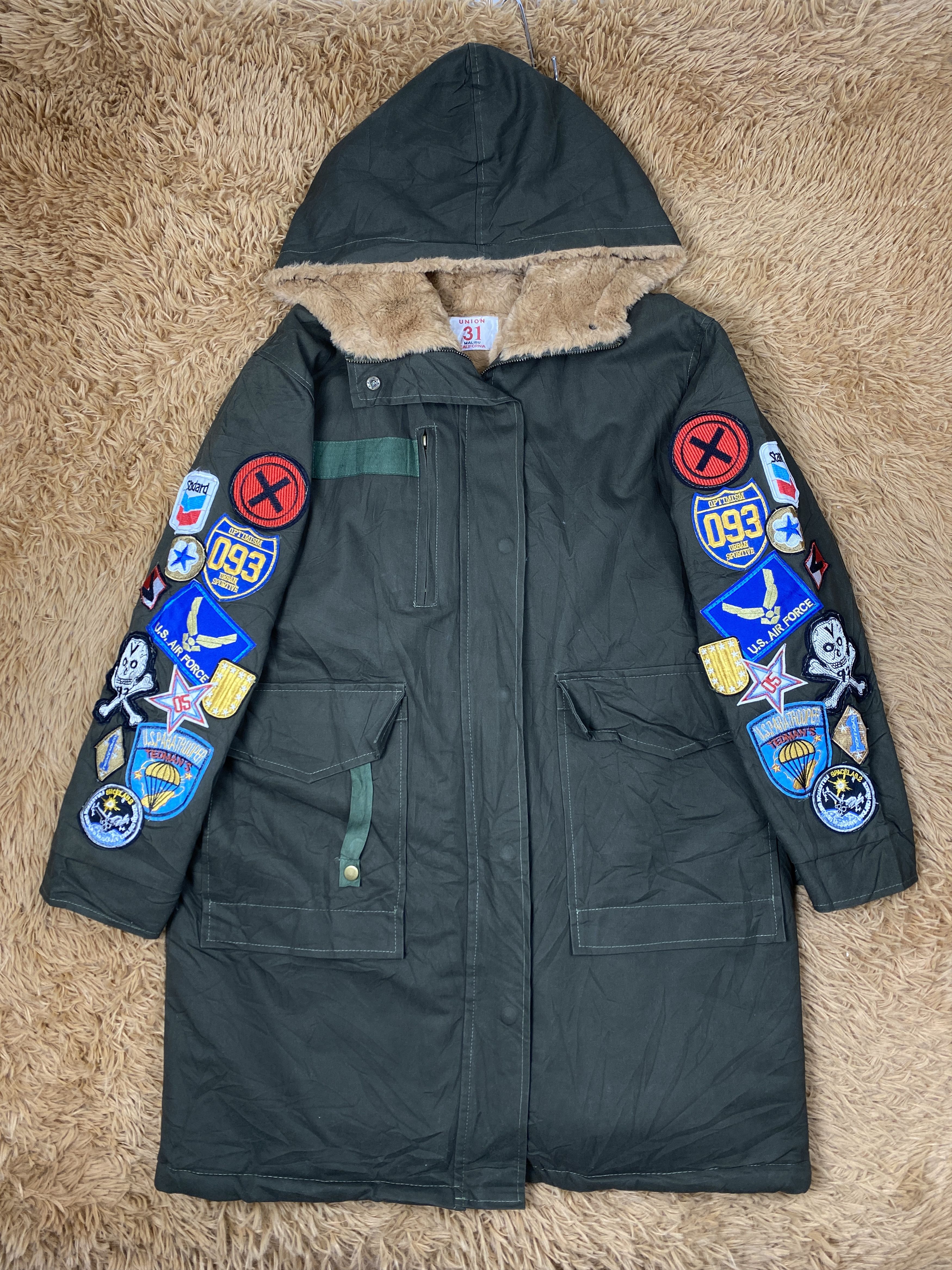 Vintage Vintage Union 31 Malibu Military Fleece Lining Parkas Jacket Size US M / EU 48-50 / 2 - 2 Thumbnail