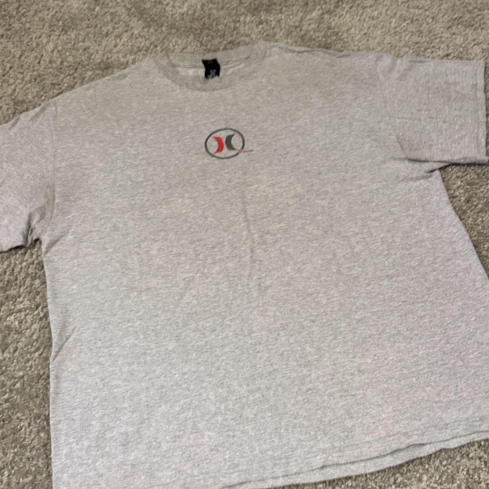 Hurley VINTAGE Hurley Circle Logo T-Shirt Grey XL Men Size US XL / EU 56 / 4 - 4 Thumbnail