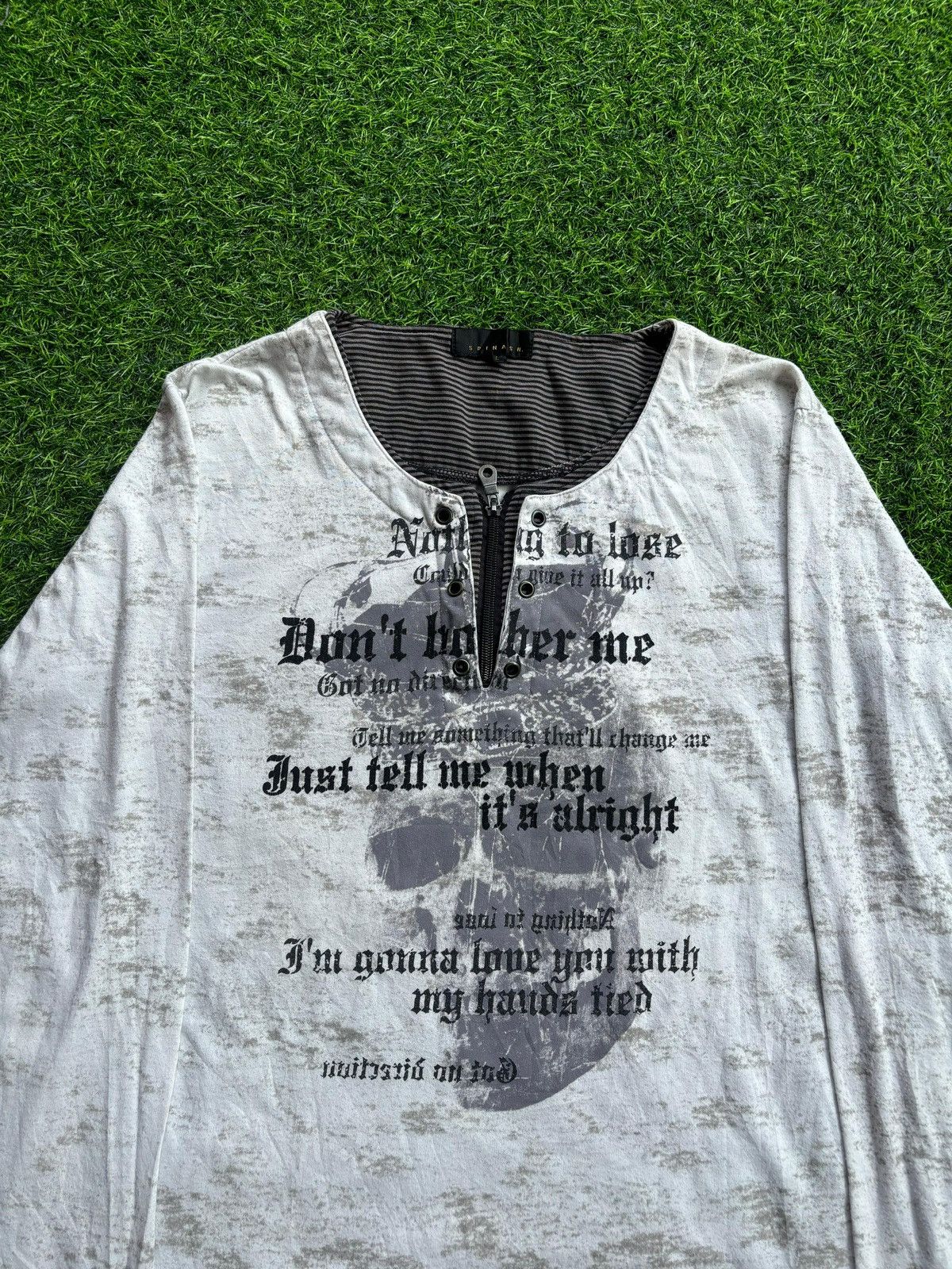 If Six Was Nine Y2k Spinash Skull Ifsixwasnine Punk Style Longlseeve Size US XL / EU 56 / 4 - 2 Thumbnail