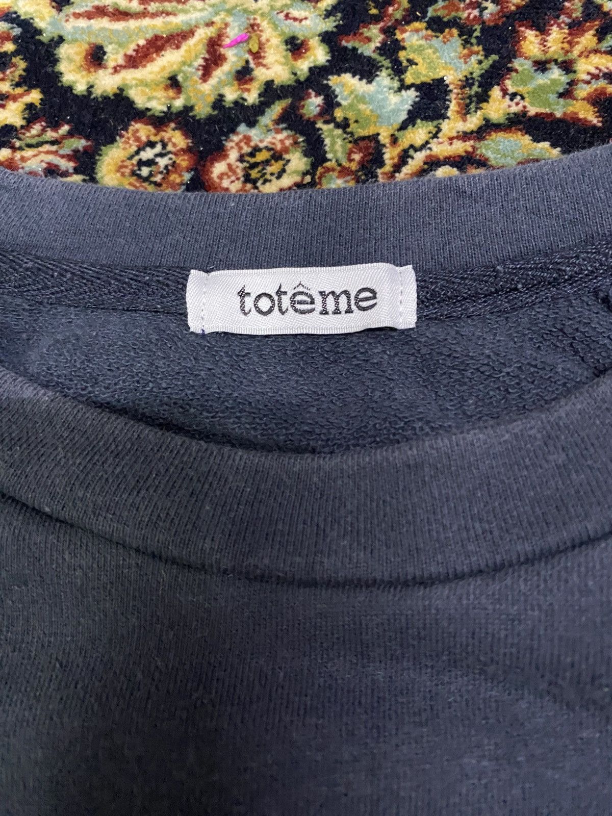 Designer × Toteme Toteme Iconic Big Logo Sweatshirt Size L / US 10 / IT 46 - 7 Thumbnail